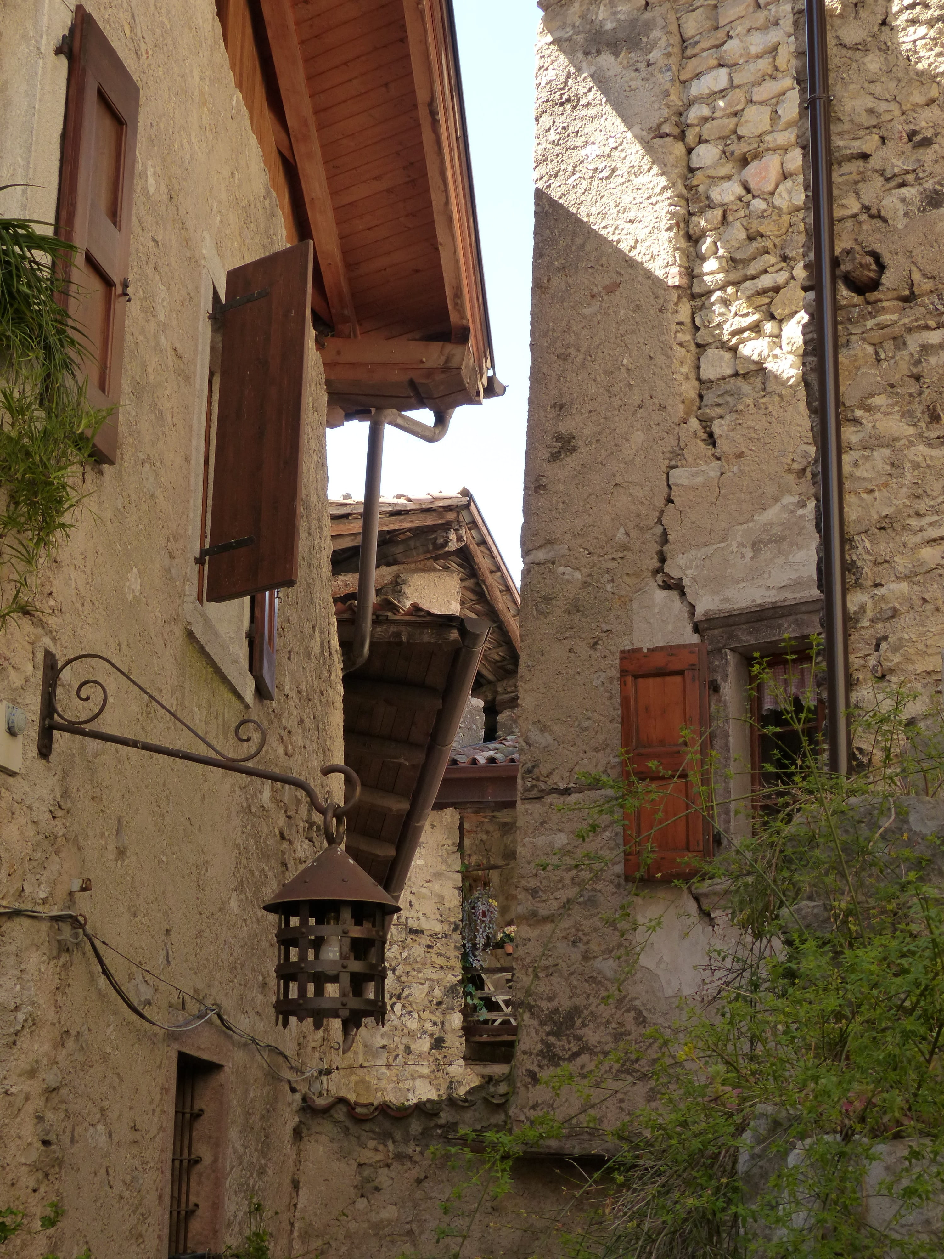 built structure, wall, alley, day, abandoned, nature, building, house, no people, outdoors, wall - building feature, medieval village, canale di tenno, Phone HD Wallpaper