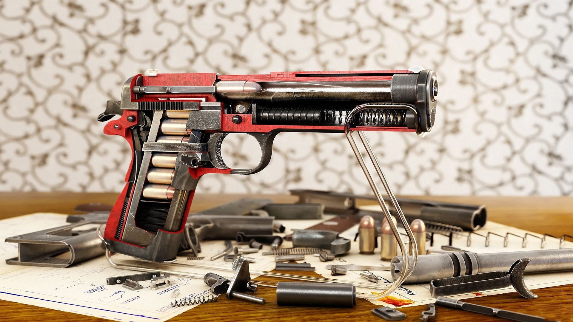 1080P, World of Guns, gun, M1911, 1920x1080 px, HD Wallpaper