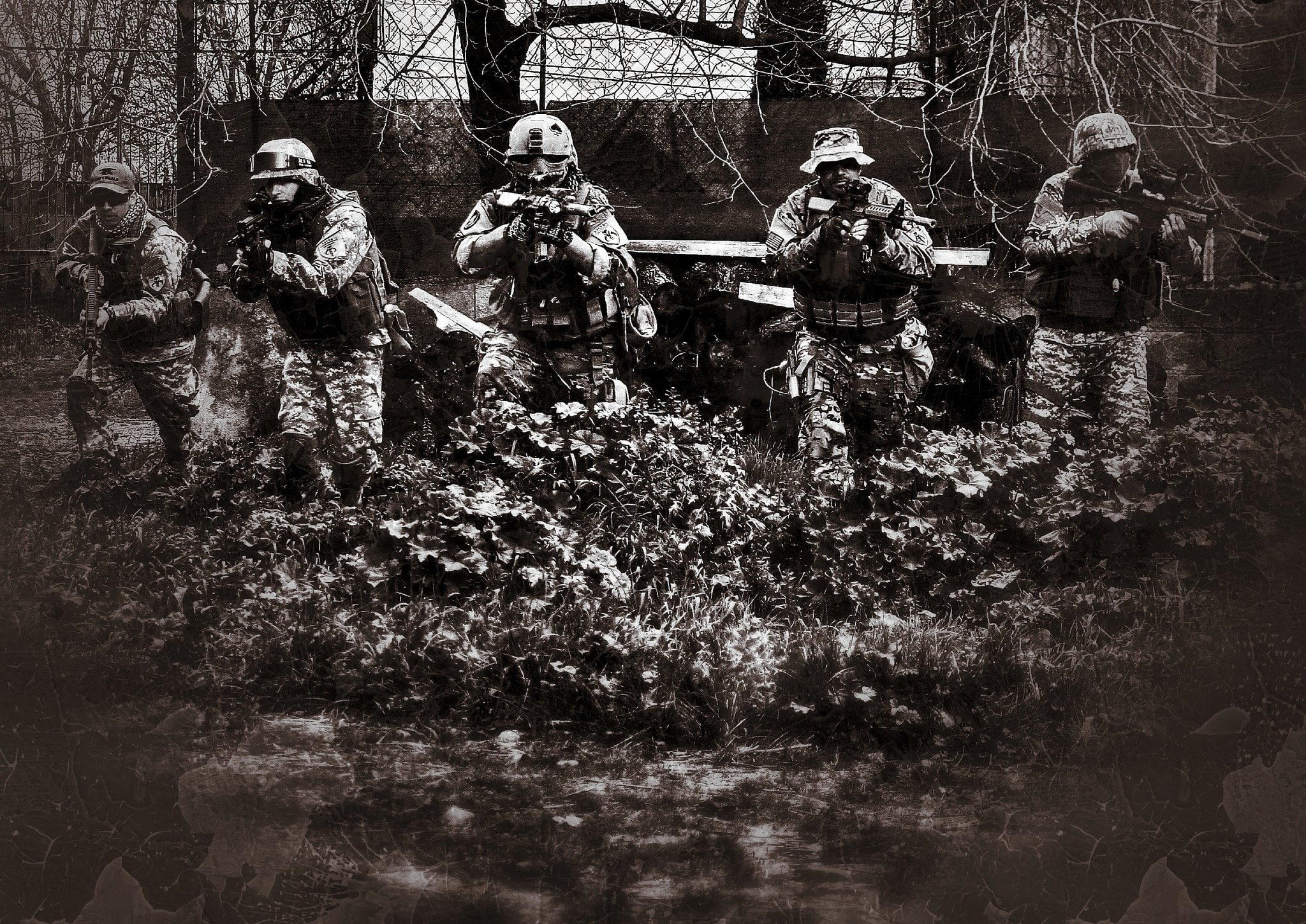 rifle, assault, airsoft, team, weapons, 1080P, game, military, toys, guns, combat, HD Wallpaper