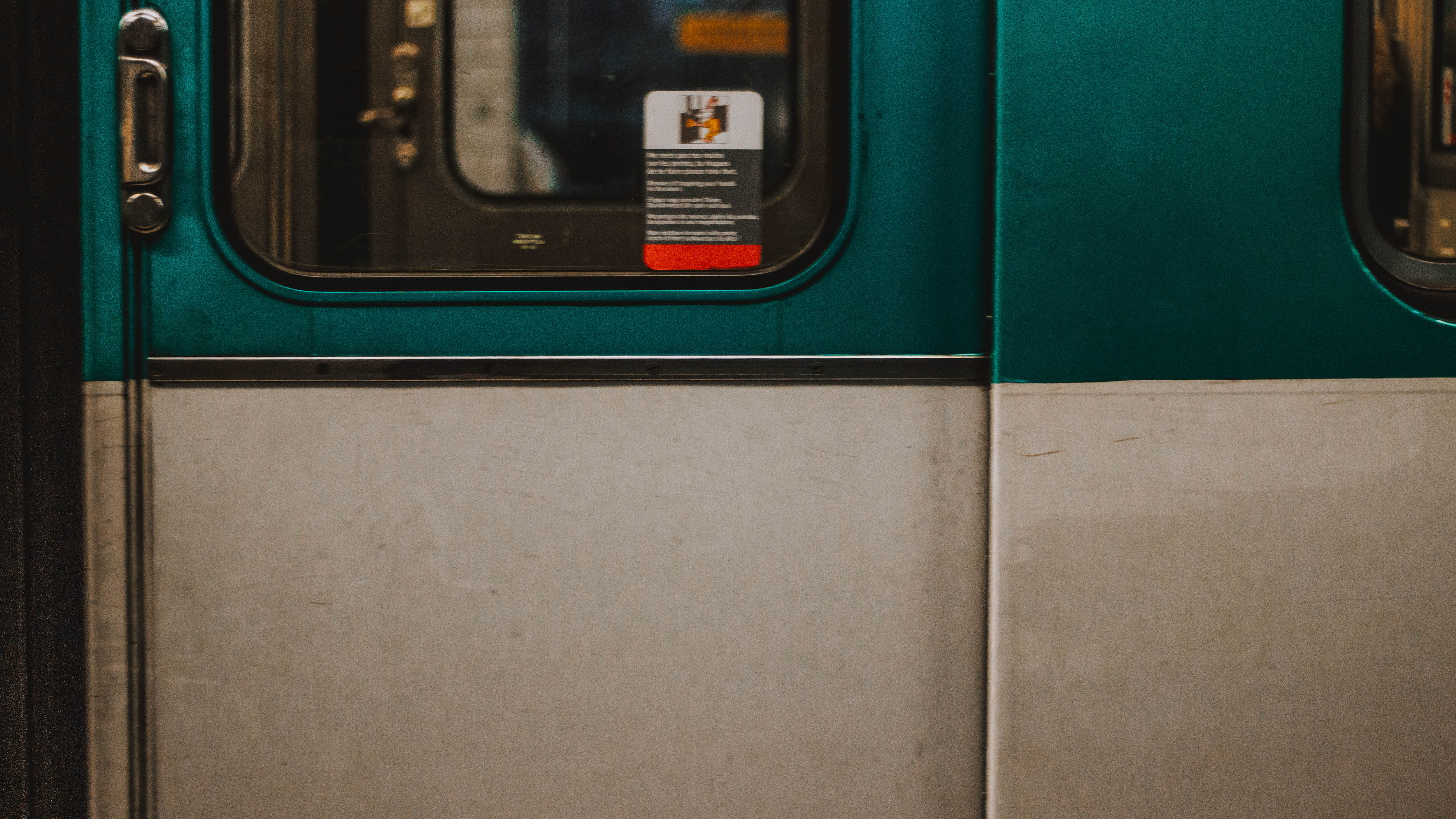 rail transportation, architecture, close-up, day, public transportation, scale, green color, black, mode of transportation, 4K, digital, blue, train - vehicle, HD Wallpaper