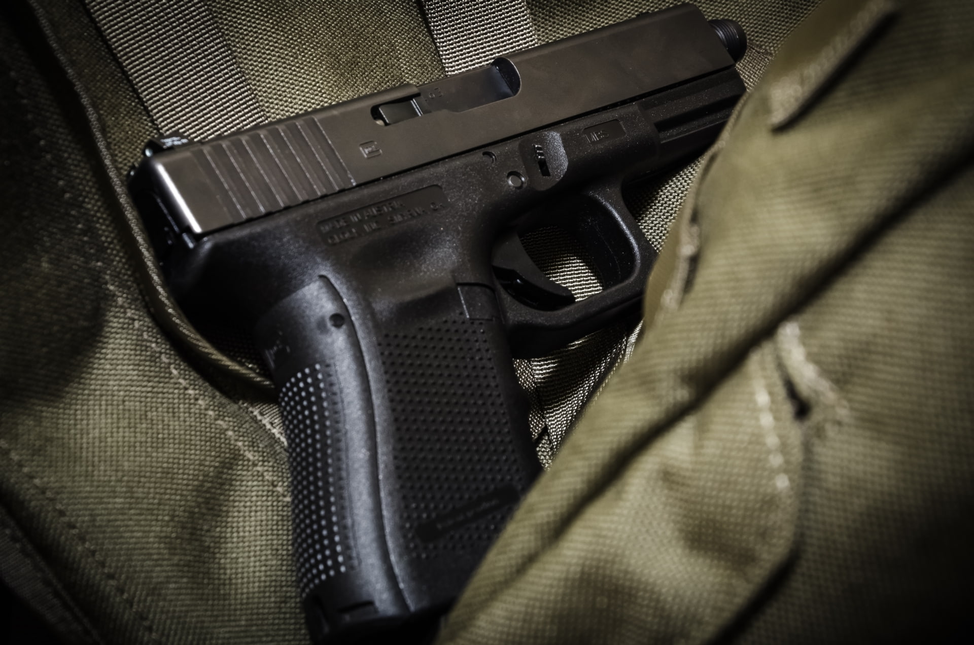weapons, 1080P, gun, Glock 19, HD Wallpaper