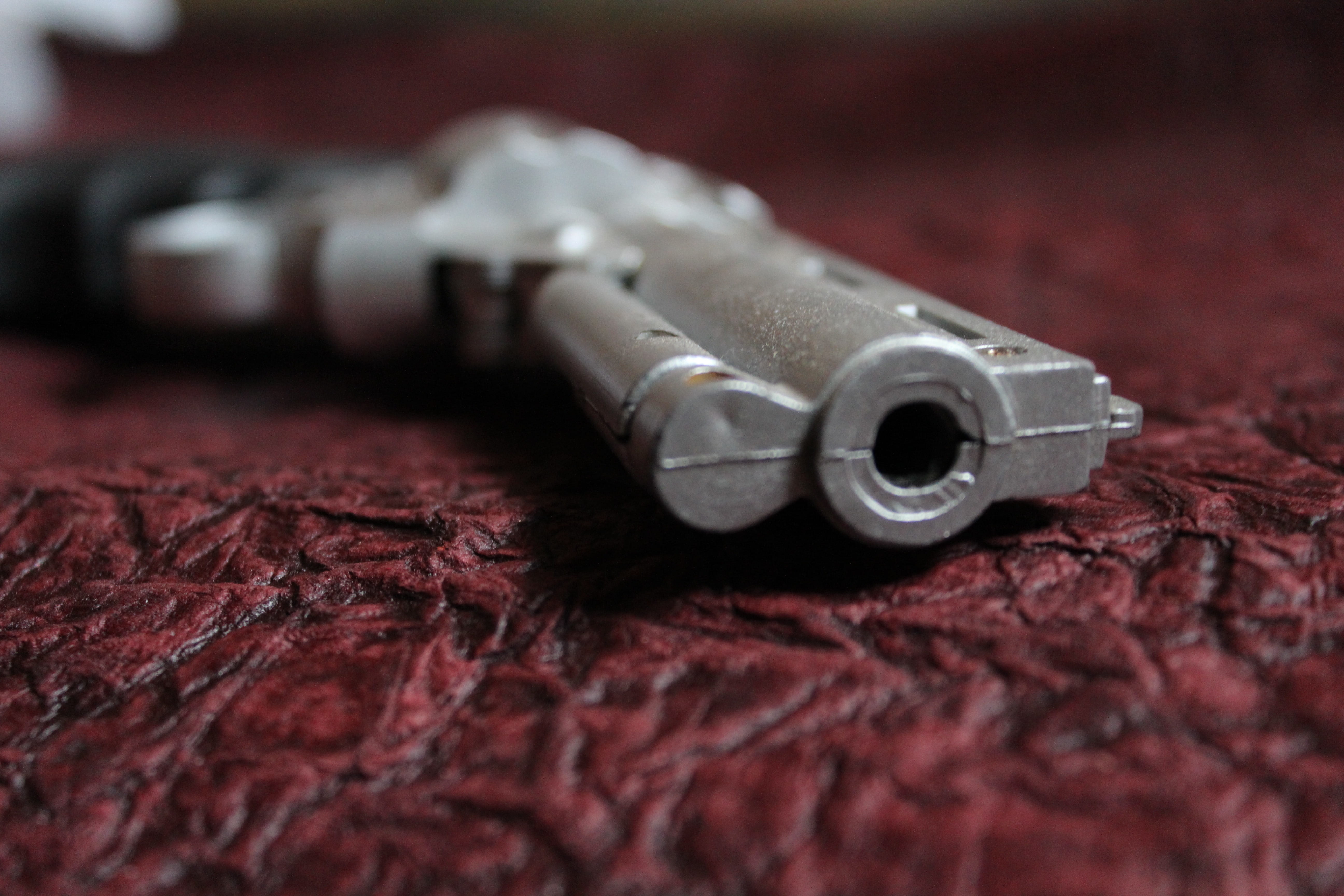 safety, bullets, Revolver, aggression, wood - material, Handgun, red, crime, Firearm, textile, brown, gun, no people, dangerous, single object, weapon, HD Wallpaper