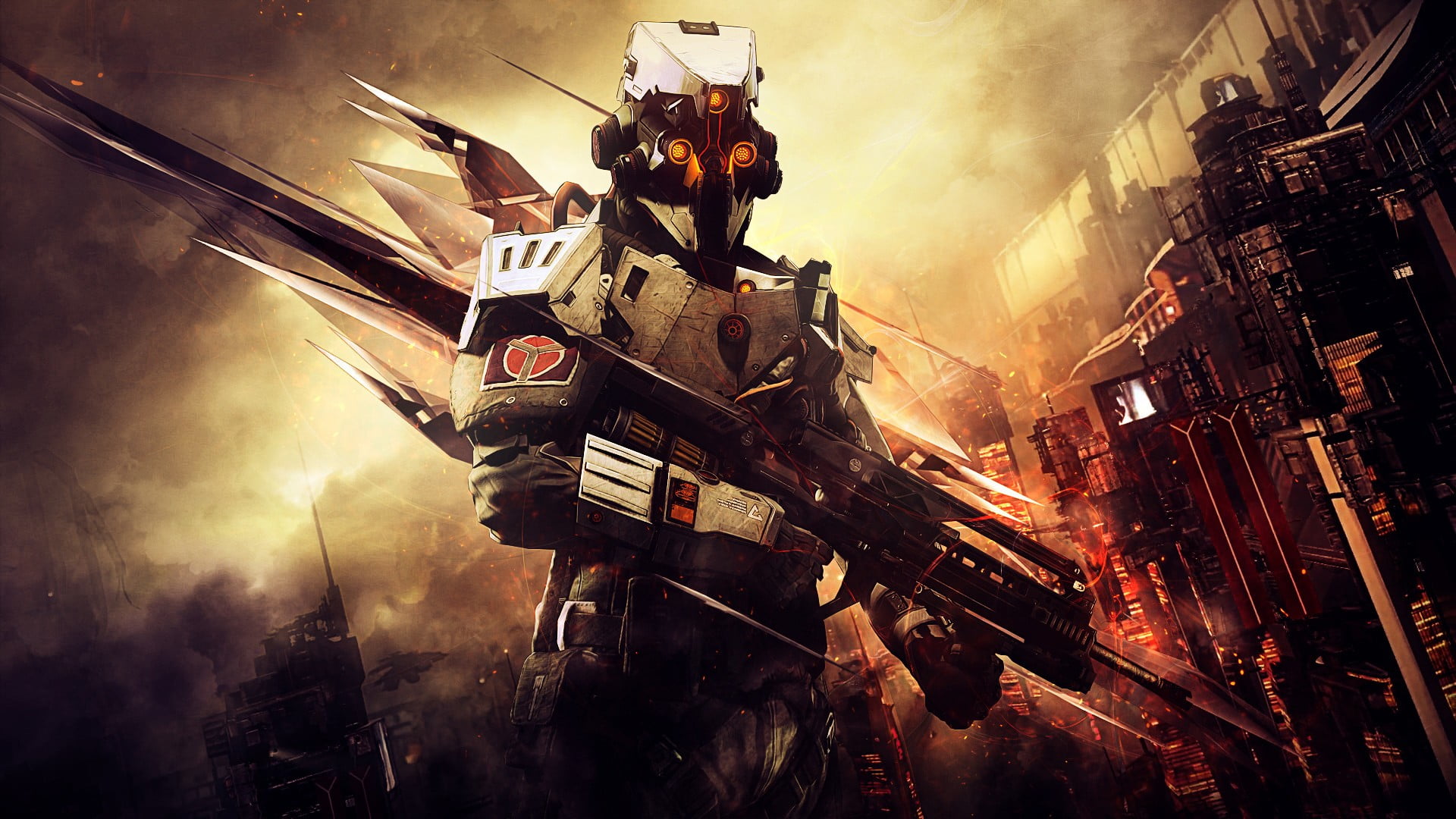 building exterior, 1080P, transportation, government, Killzone, war, armed forces, equipment, video games, architecture, night, built structure, fighting, HD Wallpaper