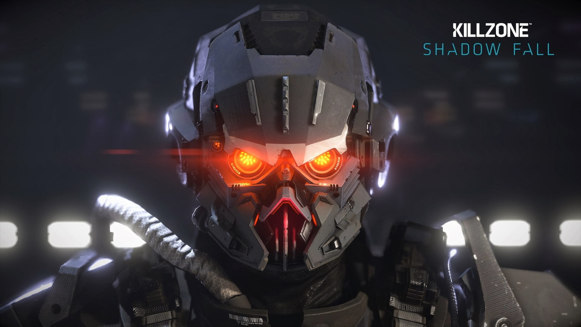 Killzone: Shadow Fall, air vehicle, aggression, airplane, front view, indoors, close-up, cockpit, no people, mode of transportation, night, illuminated, HD Wallpaper