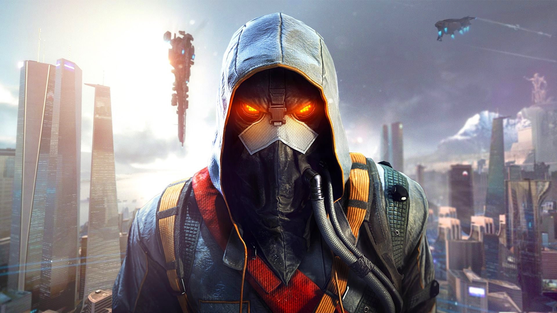Killzone, 1080P, video games, glowing, Killzone: Shadow Fall, futuristic, HD Wallpaper