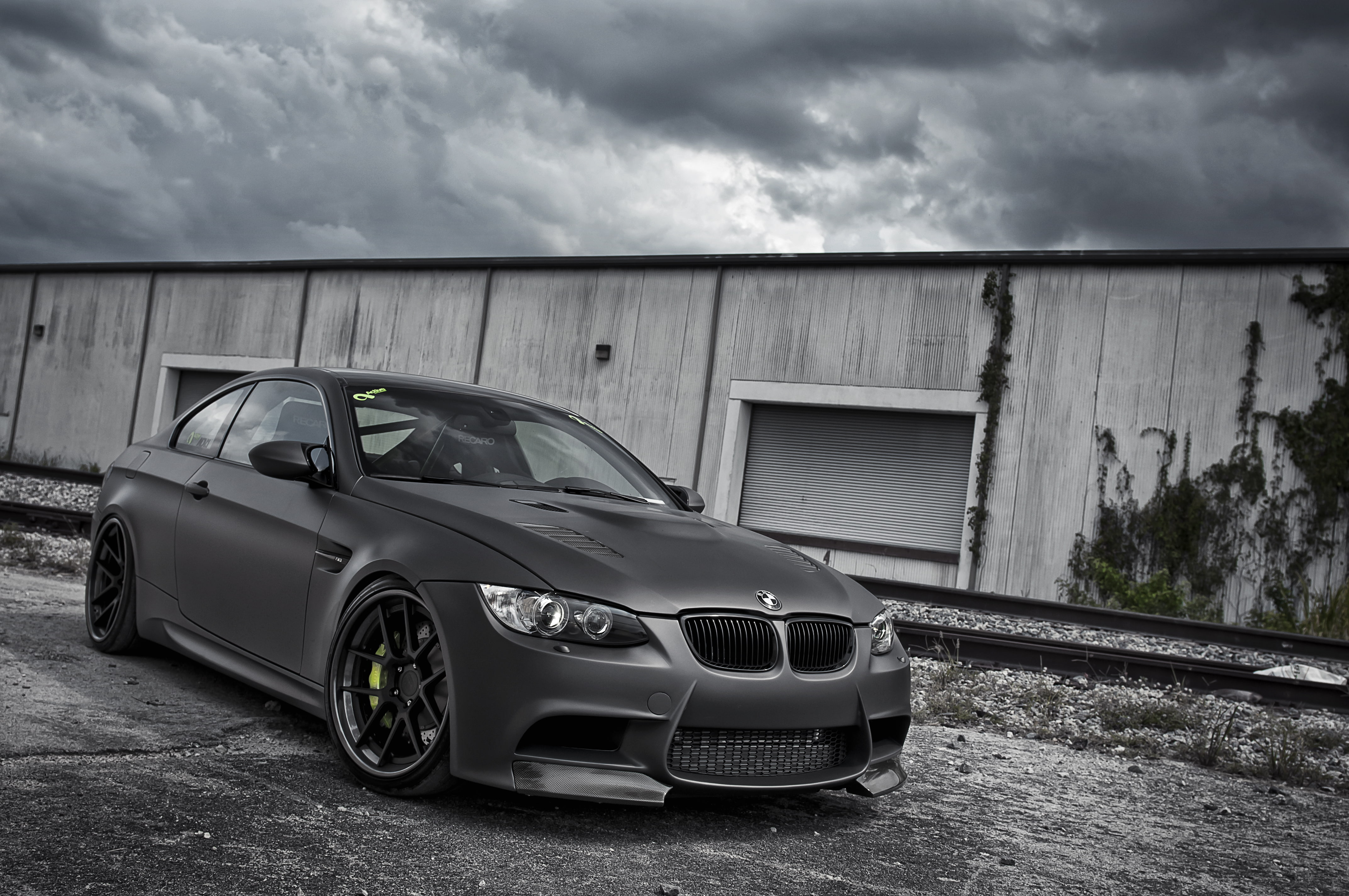 overcast, headlight, luxury, transportation, Matt, new, building, speed, motor Vehicle, silver Colored, front View, e92, land Vehicle, design, elegance, HD Wallpaper