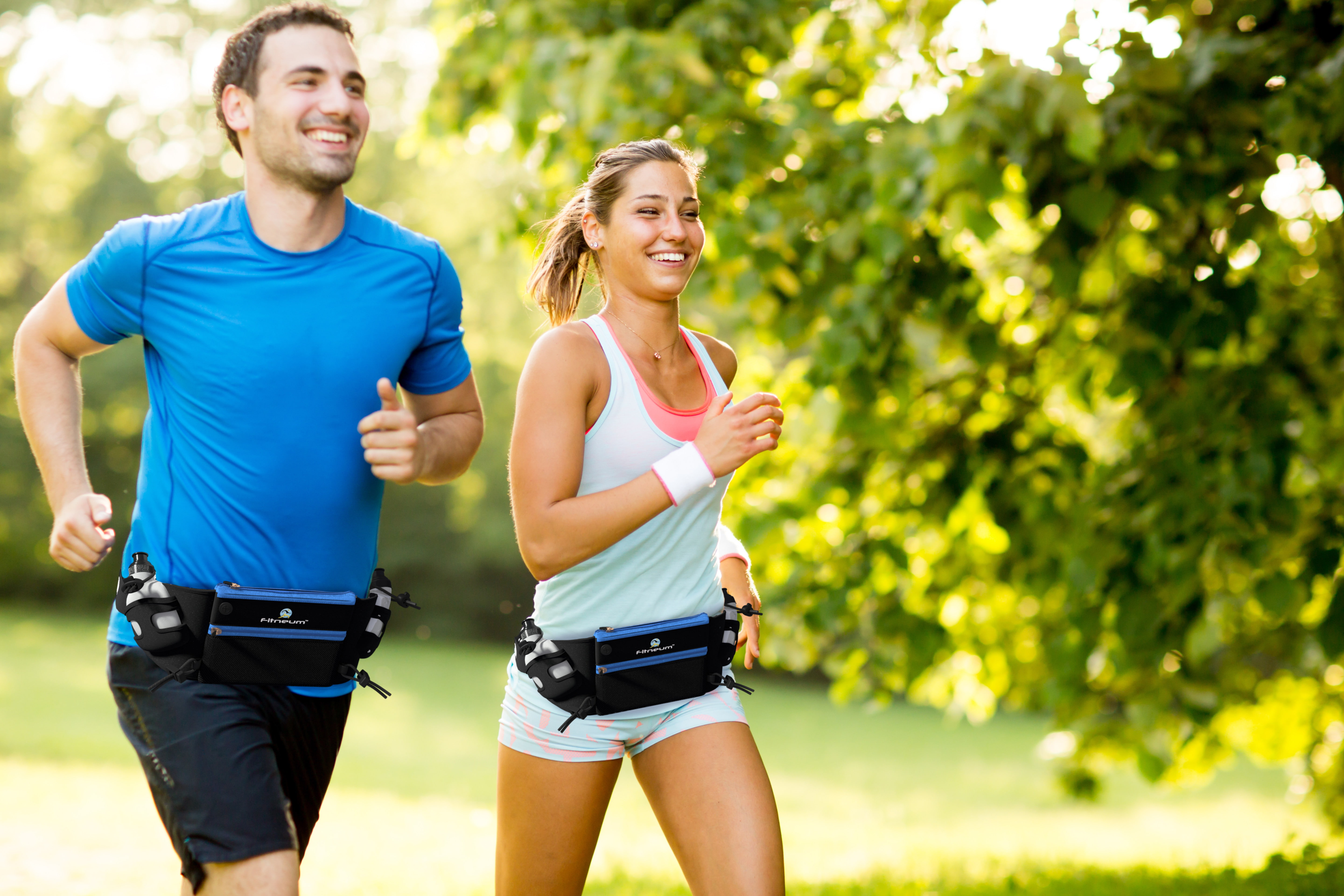 physical activity, running, laughing, couple, 5K, HD Wallpaper