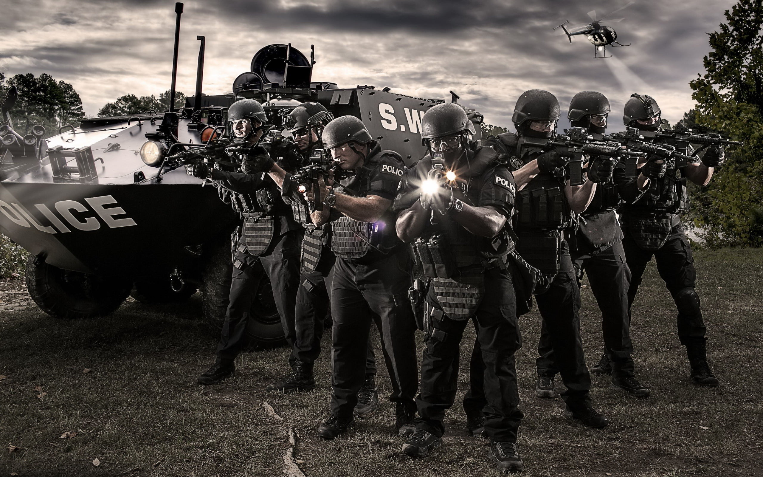 swat, protection, headwear, police force, responsibility, men, outdoors, uniform, 2K, group of people, people, security, protective workwear, government, HD Wallpaper