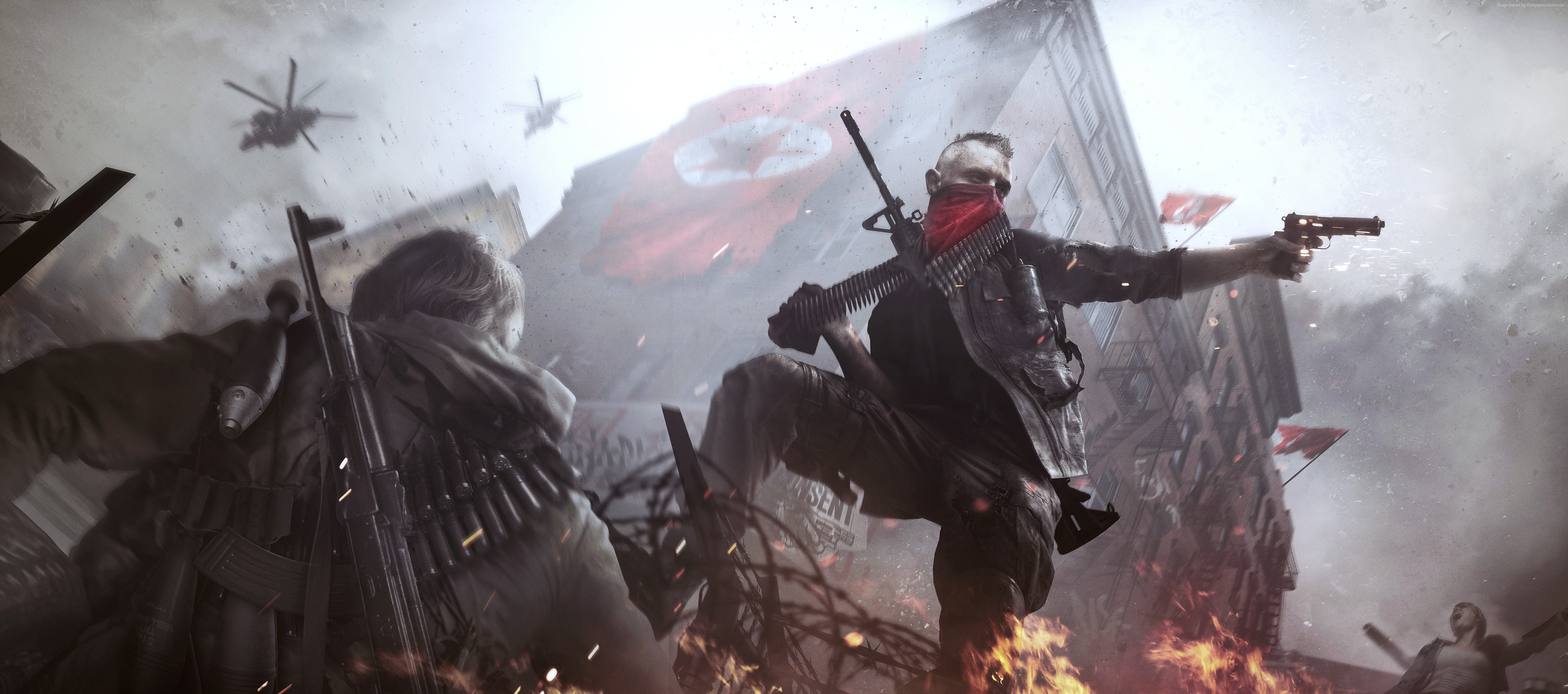 base, 5K, PC, fps, shooter, XBox one, grey, art, PS4, soldier, screenshot, Homefront: The Revolution, HD Wallpaper