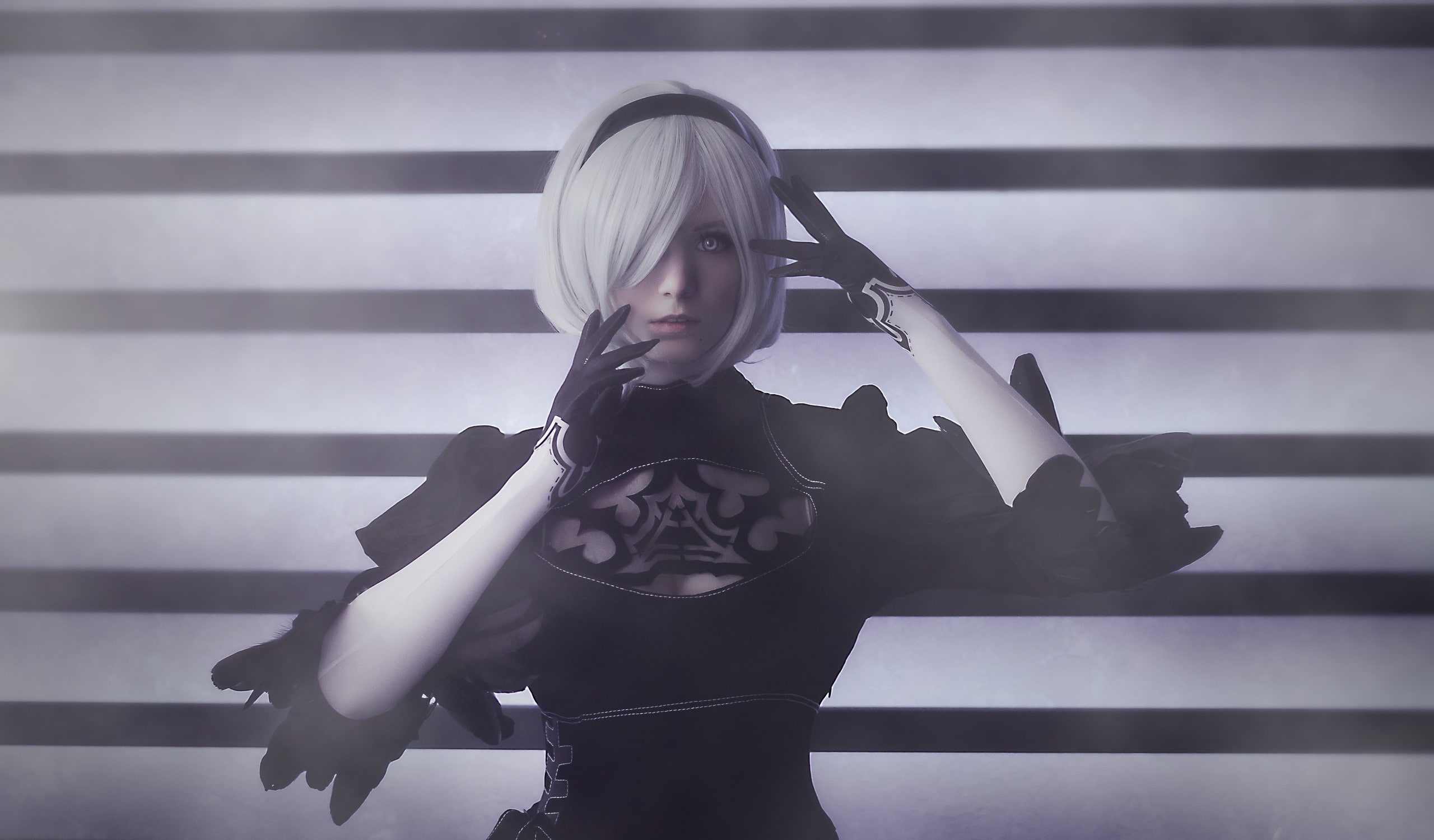 nier automata, games, 2K, 2017 games, artist, artwork, cosplay, girls, hd, HD Wallpaper