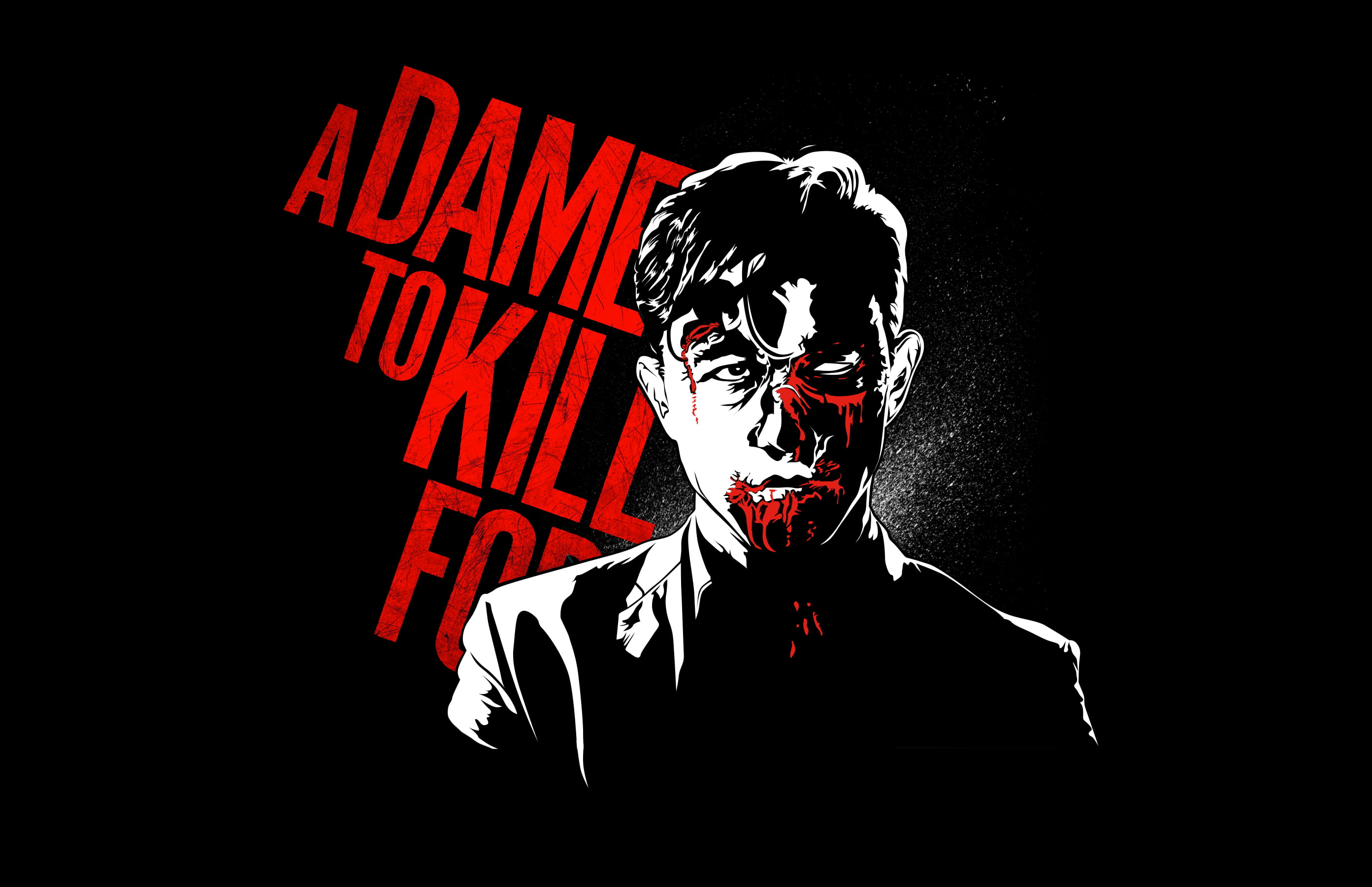 Johnny, 2K, Joseph Gordon-Levitt, A Dame to Kill For, blood, Sin City 2, HD Wallpaper