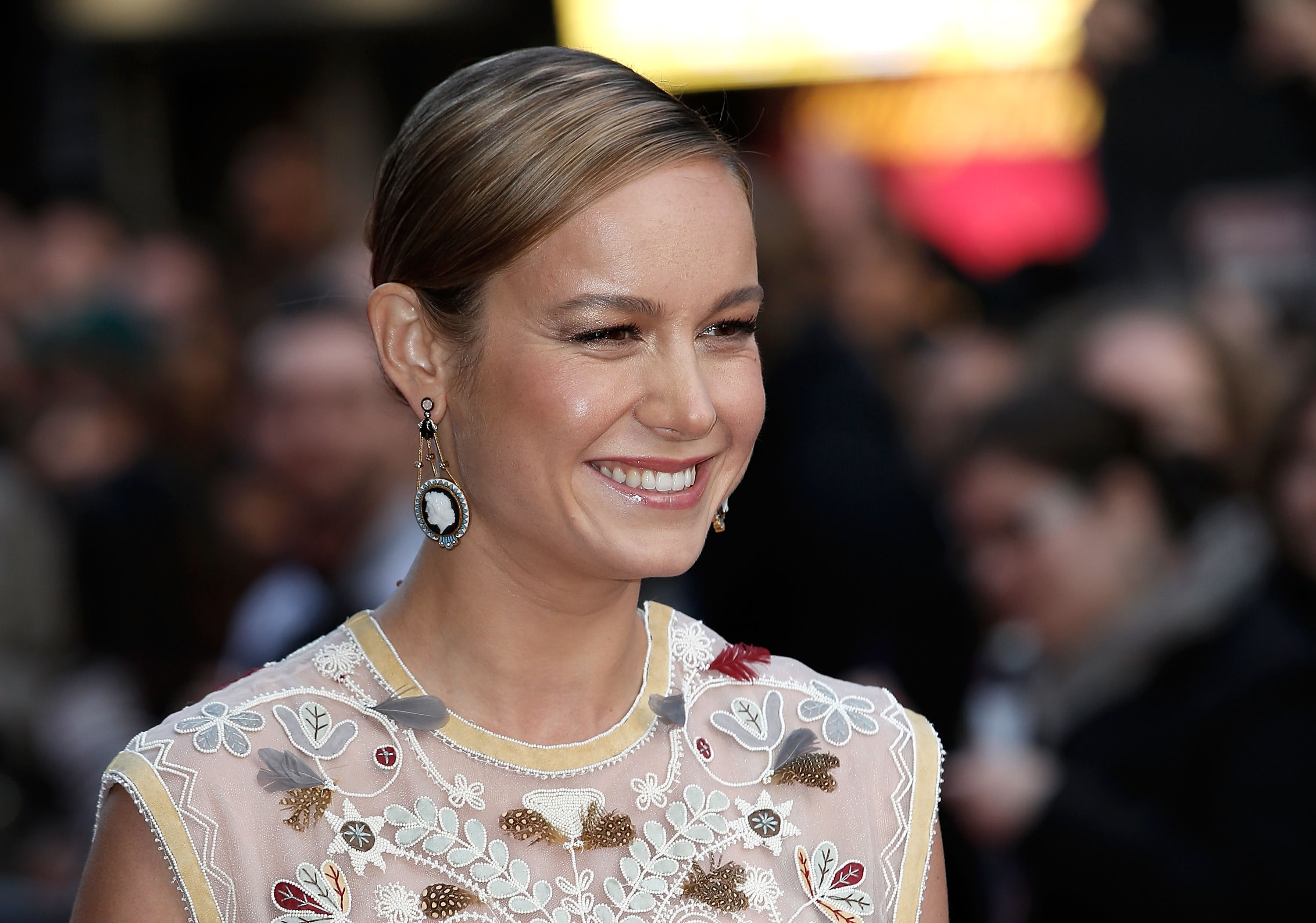 larson, 2K, actress, brie, smile, HD Wallpaper