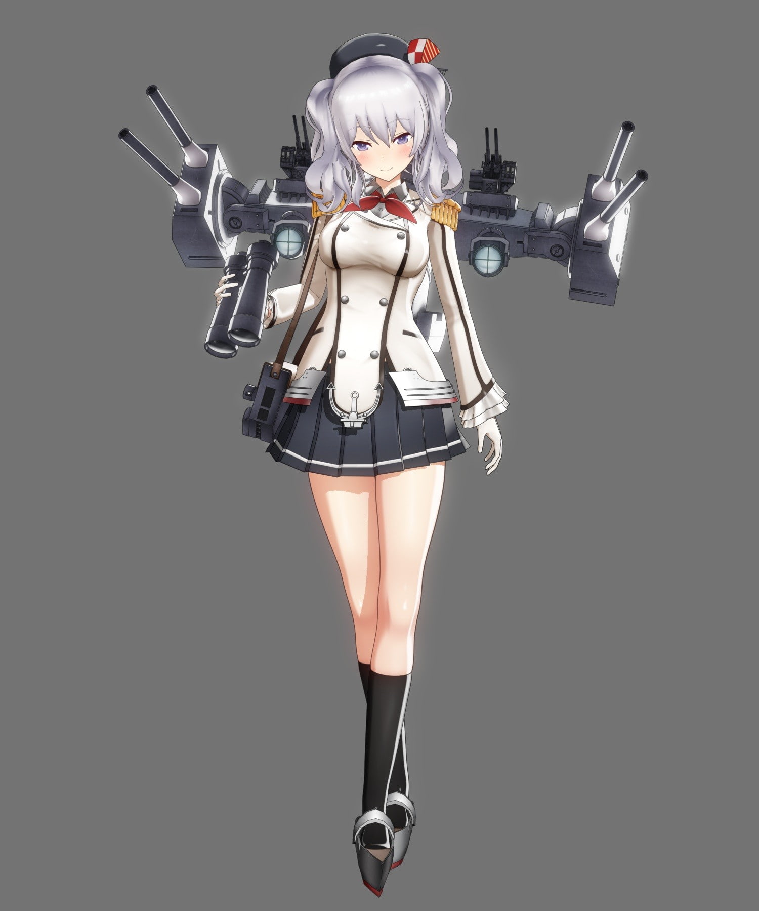 Kantai Collection, limb, simple background, uniform, cyborg, black background, human body part, cut out, contemplation, adult, healthcare and medicine, Phone HD Wallpaper