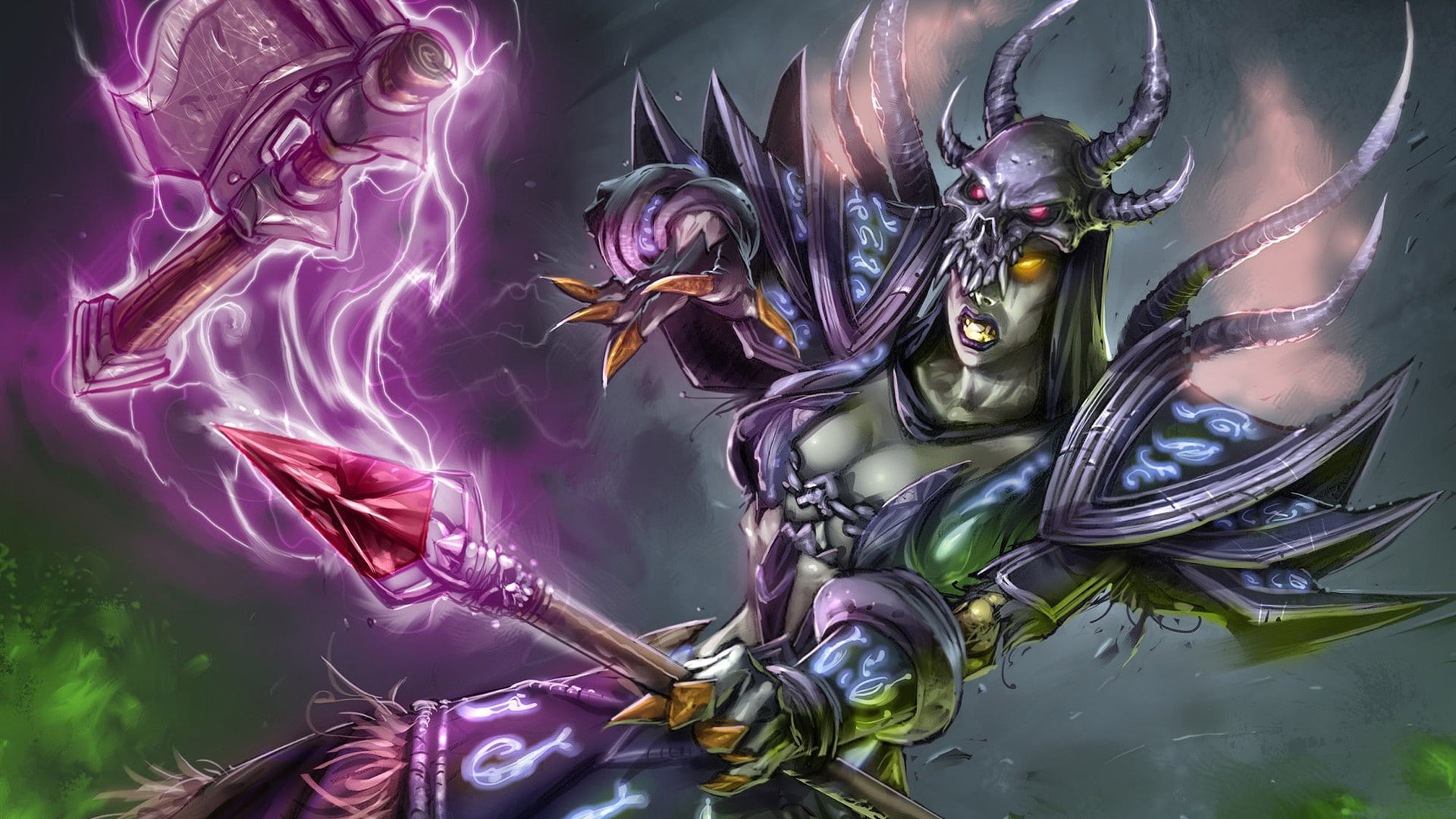 HD, video, world, fantasy, CG, 1080P, girl, art, games, devil, warcraft, soul, HD Wallpaper