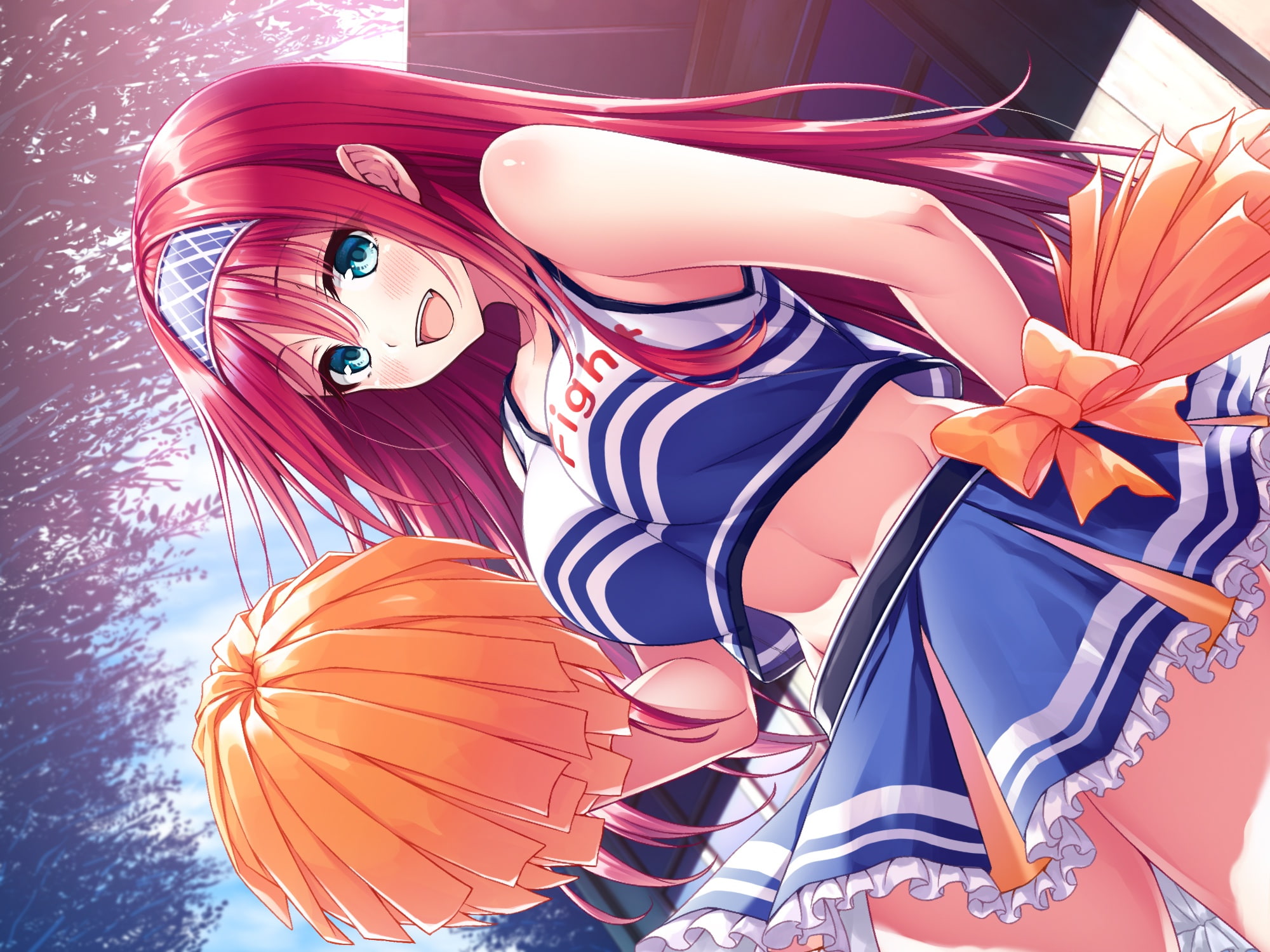 1080P, A cheerleader, Top, Girl, Skirt, HD Wallpaper