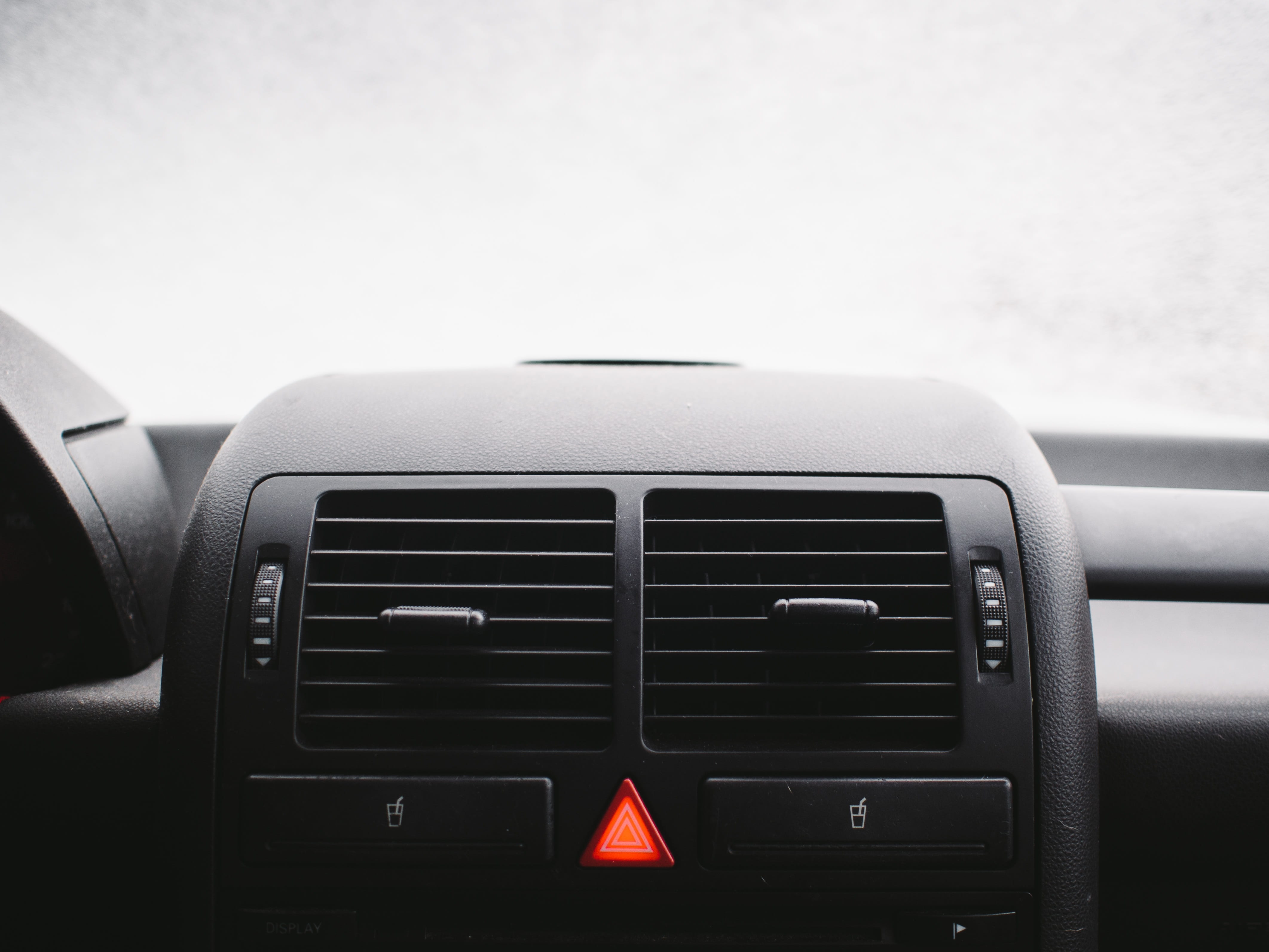 no people, indoors, focus on foreground, Car, equipment, Windshield, day, transportation, mode of transportation, control panel, Dashboard, air, black color, HD Wallpaper