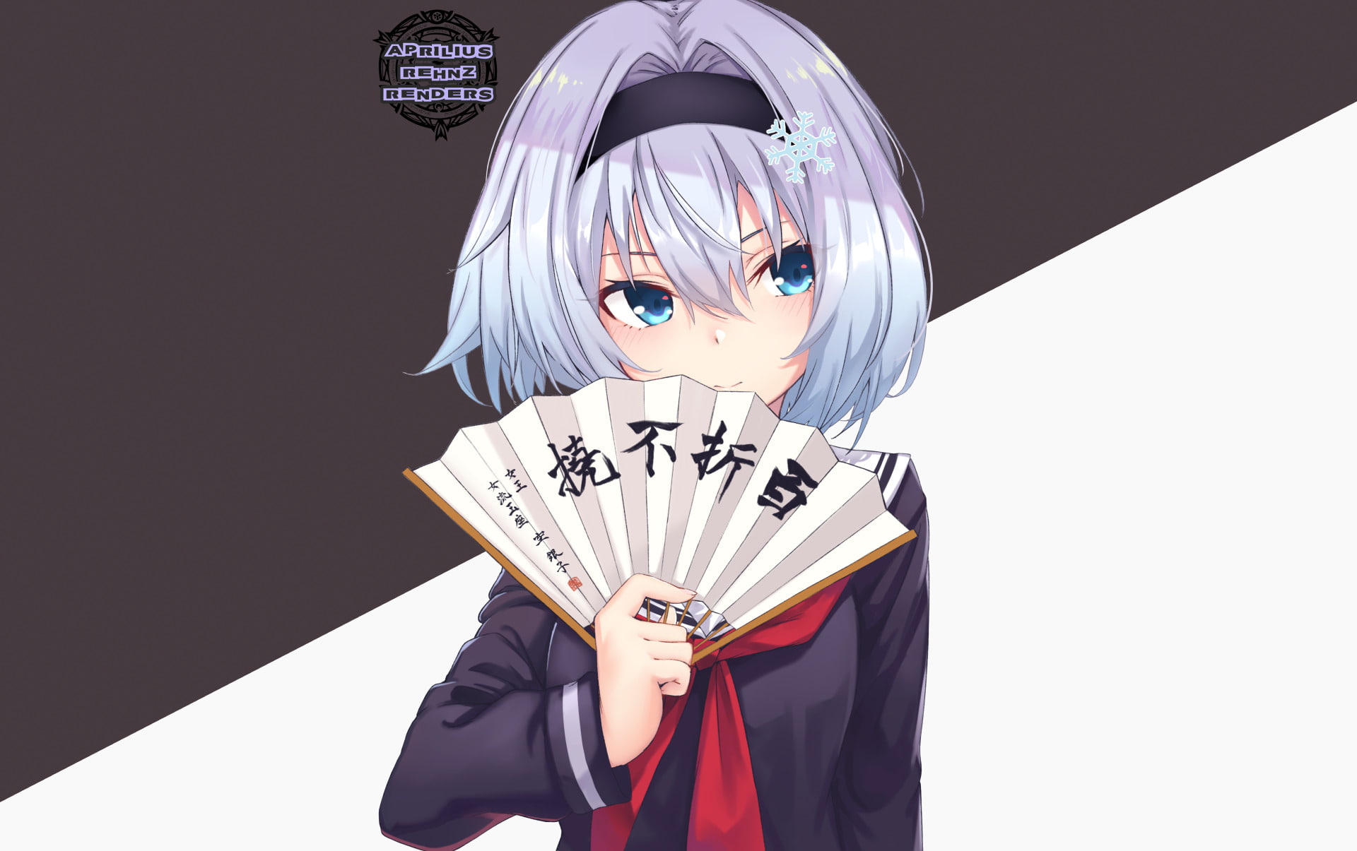 Girl, disguise, mask - disguise, 1080P, men, holding, Hairpin, Short Hair, one person, obscured face, front view, black background, unrecognizable person, HD Wallpaper