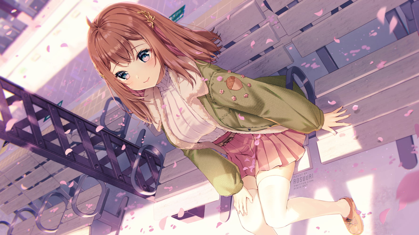 original characters, anime girls, Rosuuri, 720P, HD Wallpaper
