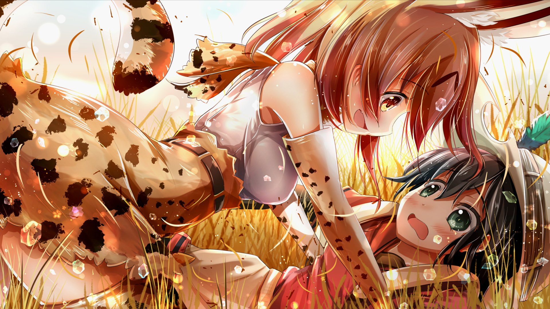 Kaban (Kemono Friends), Kemono Friends, 1080P, Serval (Kemono Friends), Anime, HD Wallpaper