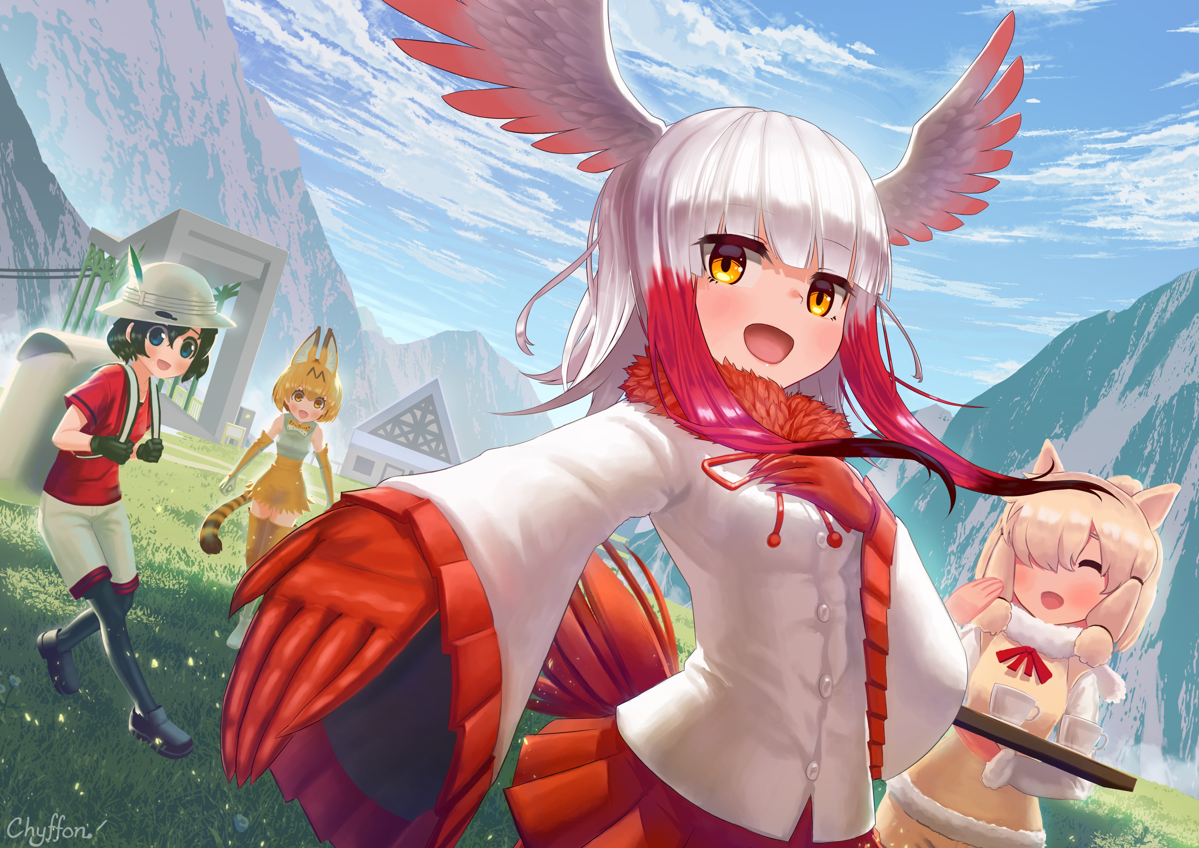 suri alpaca, festival, male likeness, kaban, art and craft, statue, belief, outdoors, representation, 4K, sculpture, female likeness, no people, day, crested ibis, HD Wallpaper