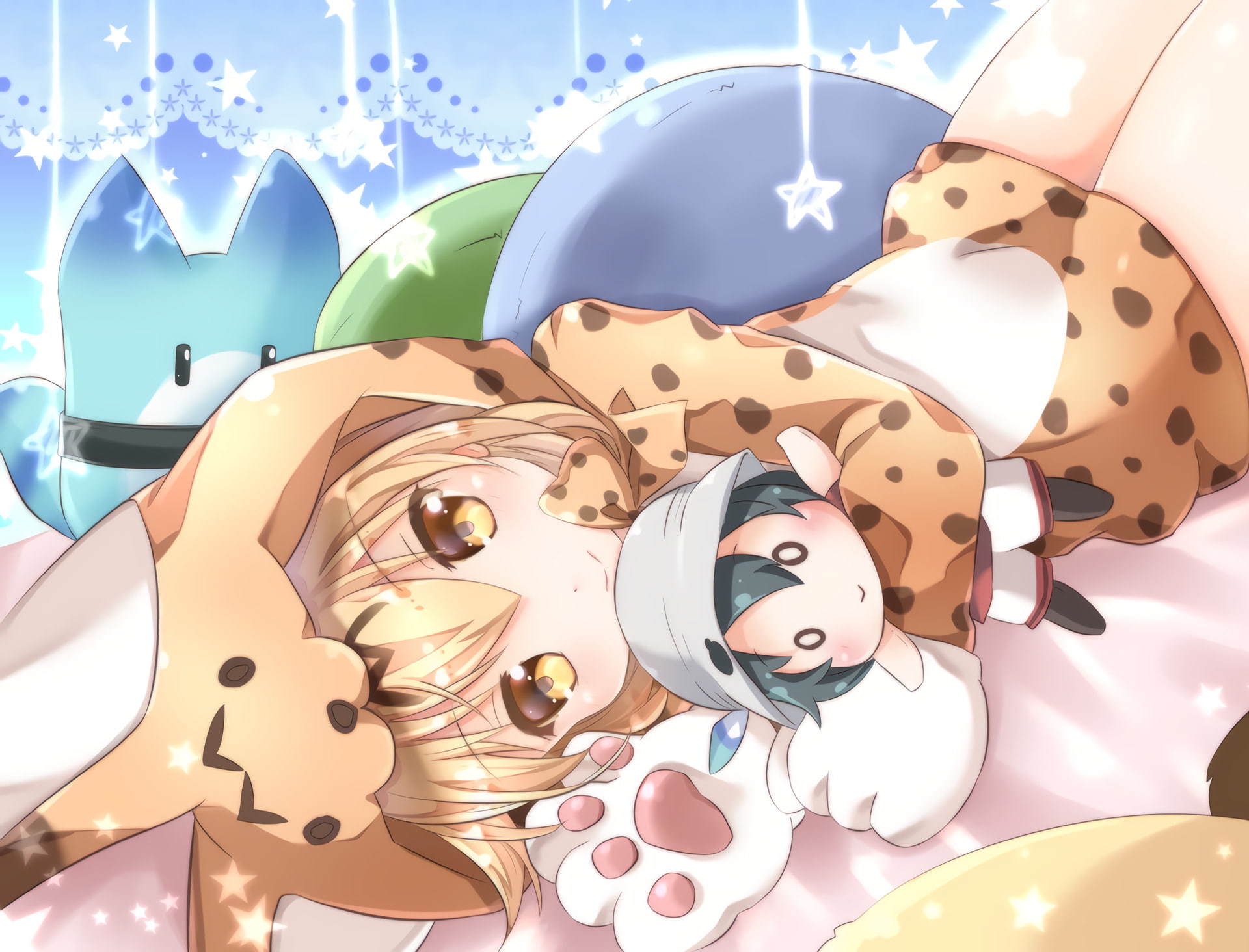 1080P, Kaban (Kemono Friends), Anime, Serval (Kemono Friends), Kemono Friends, HD Wallpaper