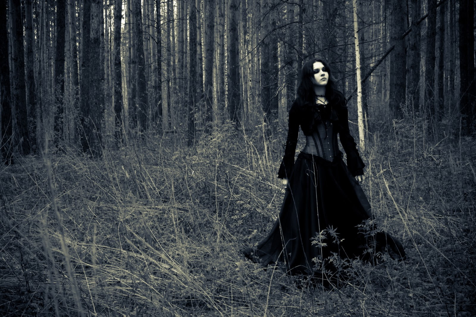 goth loli, girl, women, gothic, 720P, goth, witch, style, HD Wallpaper