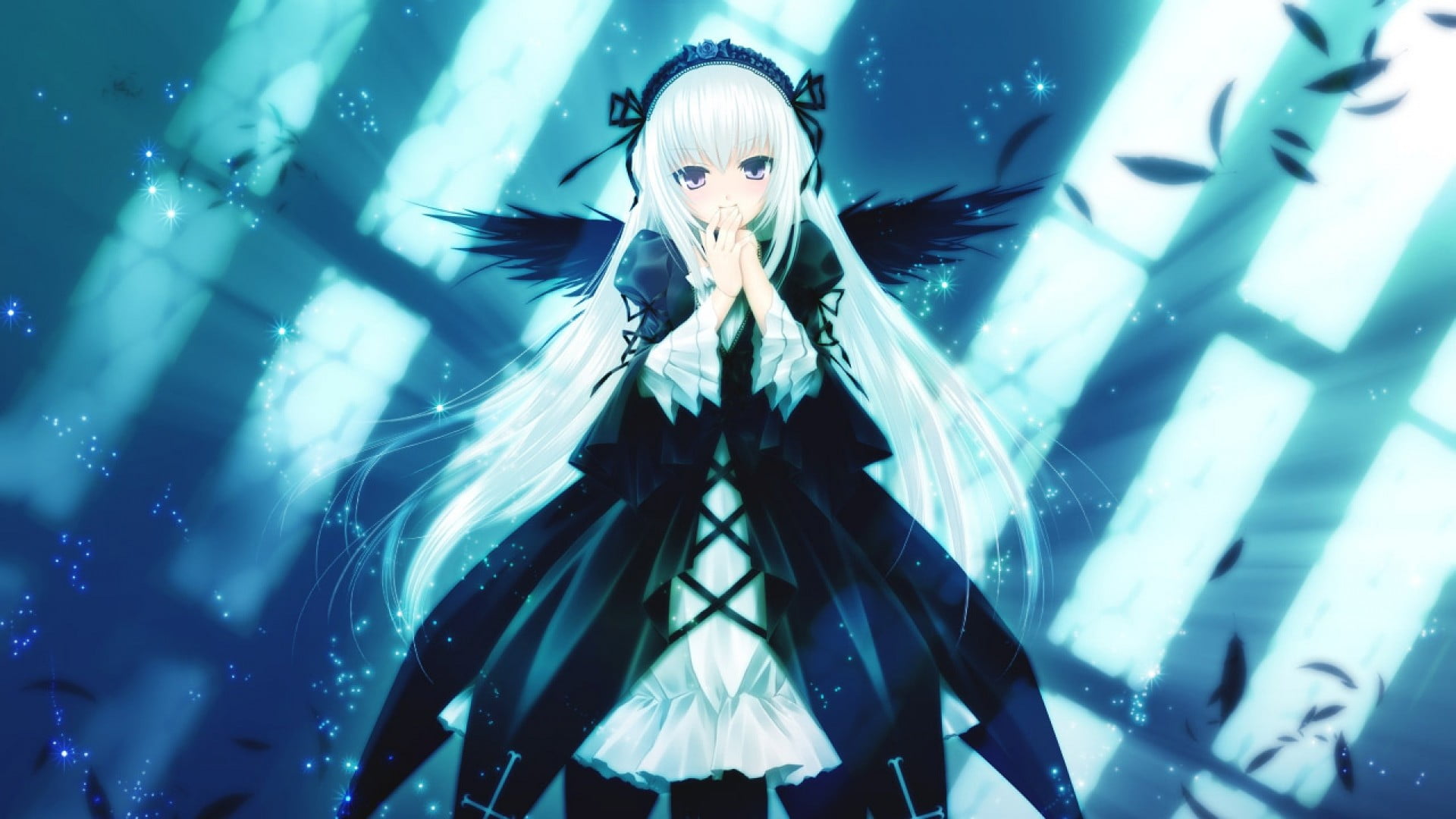 white hair, women, nightclub, festival, young women, enjoyment, hairstyle, low angle view, young adult, Rozen Maiden, looking at camera, indoors, illuminated, HD Wallpaper