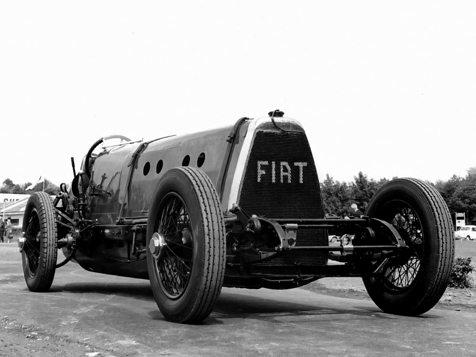 720P, fiat, eldridge, b w, retro, racing, sb4, race, 1924, HD Wallpaper