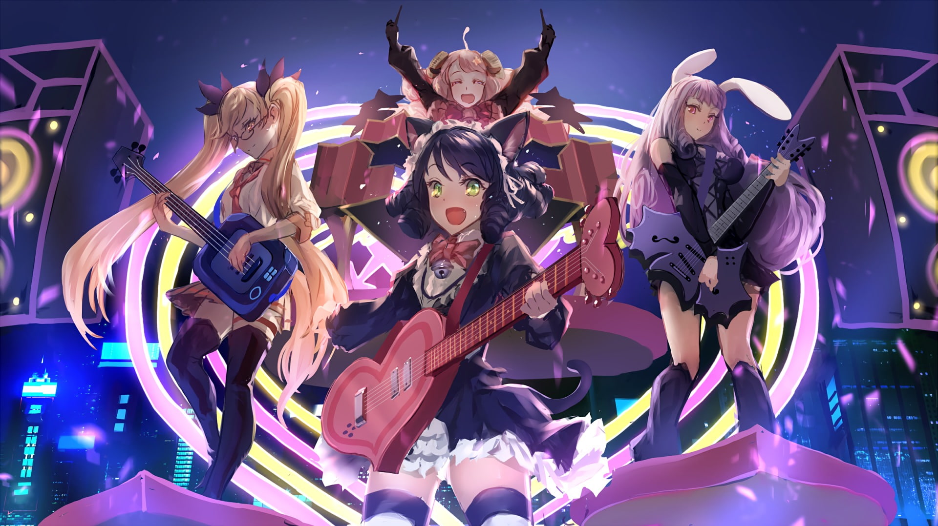 ChuChu (Show by Rock!!), Anime, Retoree (Show by Rock!!), 1080P, Moa (Show by Rock!!), Show By Rock!!, Cyan Hijirikawa, HD Wallpaper