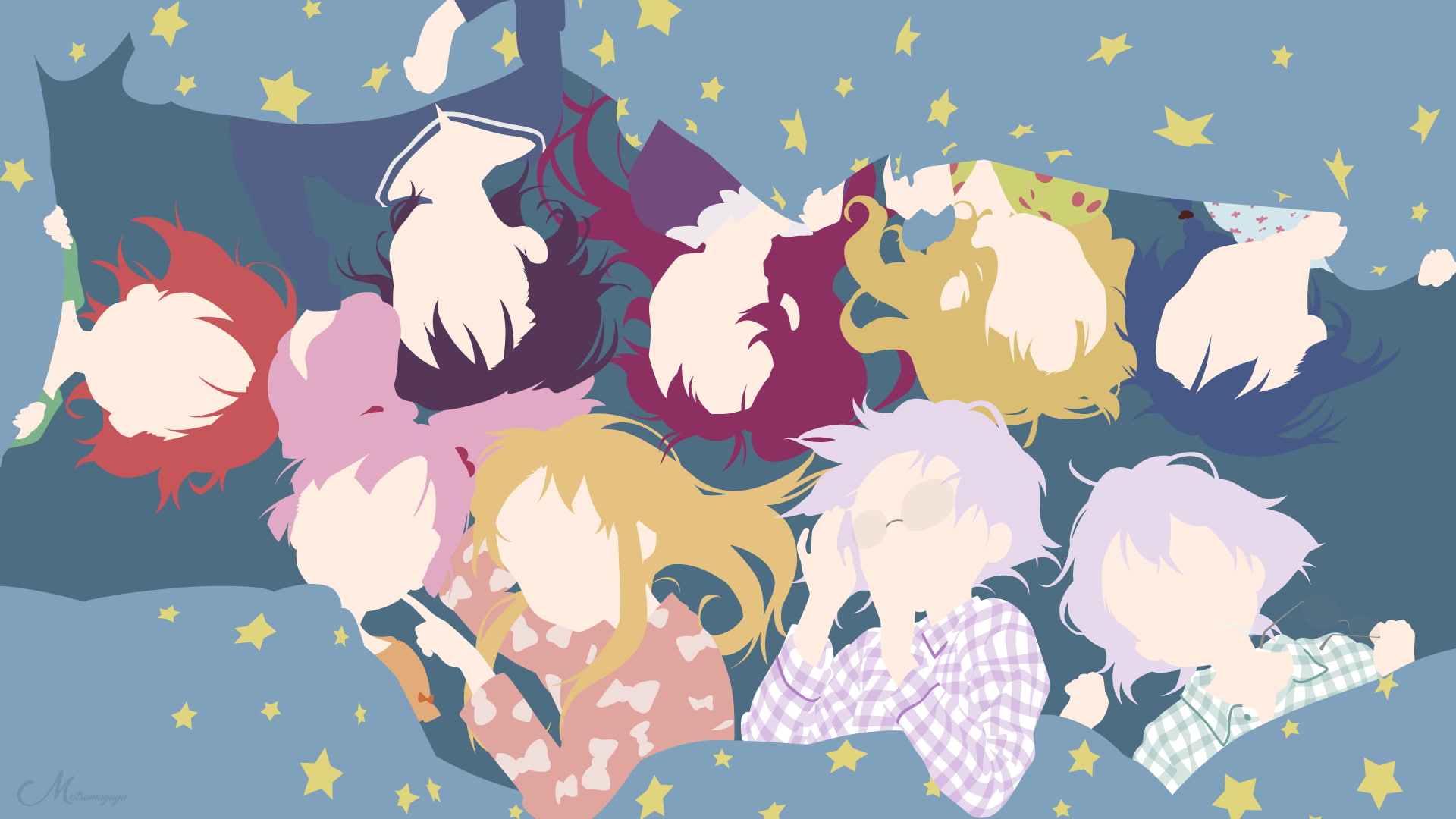 Chitose Ikeda, Himawari Furutani, Sakurako Ōmuro, Chinatsu Yoshikawa, 1080P, Anime, Akari Akaza, Yuru Yuri, Ayano Sugiura, Kyōko Toshinō, Yui Funami, HD Wallpaper