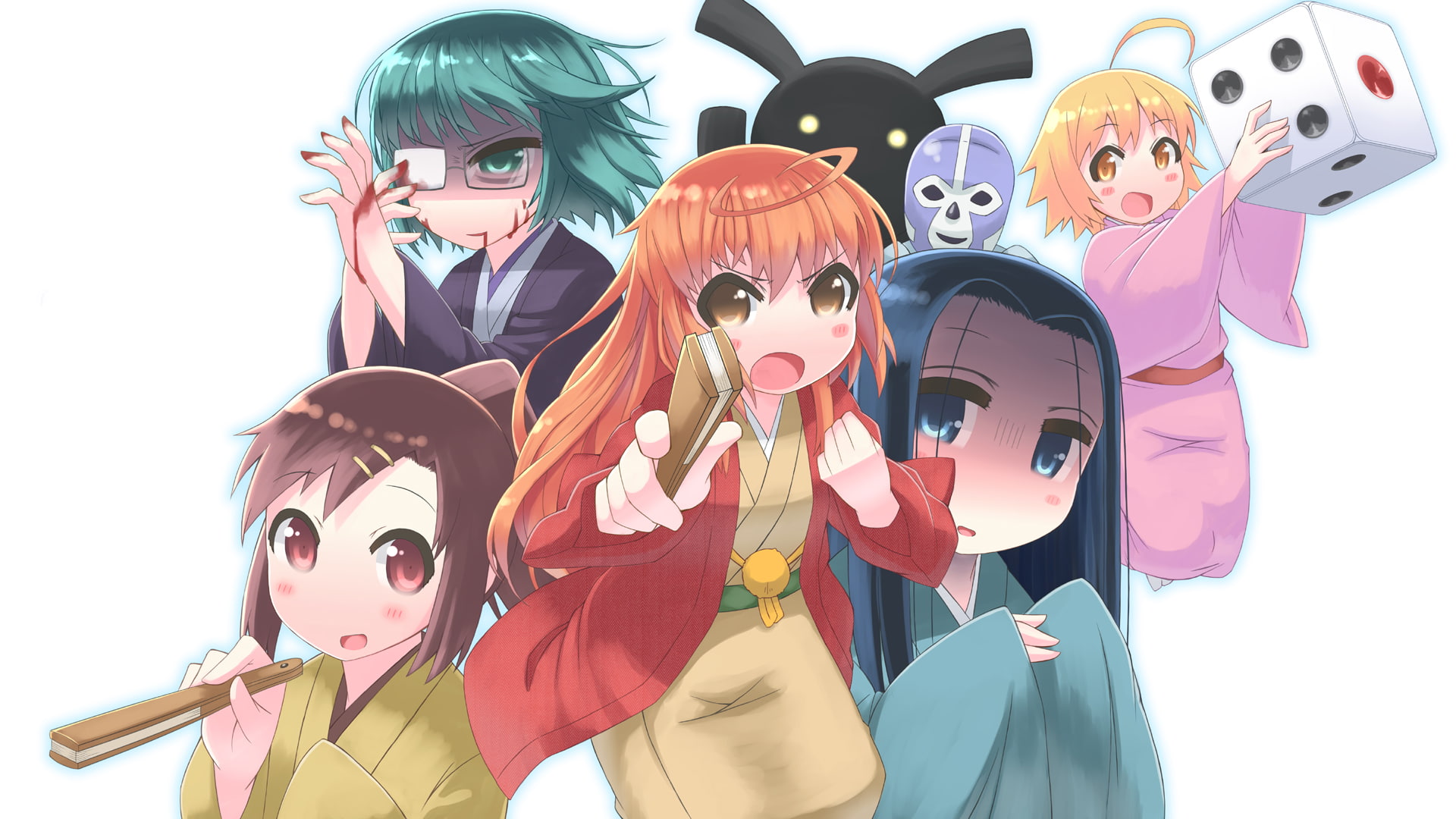 buratei, tetora, marii, anrakutei, kurubiyutei, kigurumi, 1080P, gankyo, joshiraku, harokitei, bouhatei, kukuru, HD Wallpaper