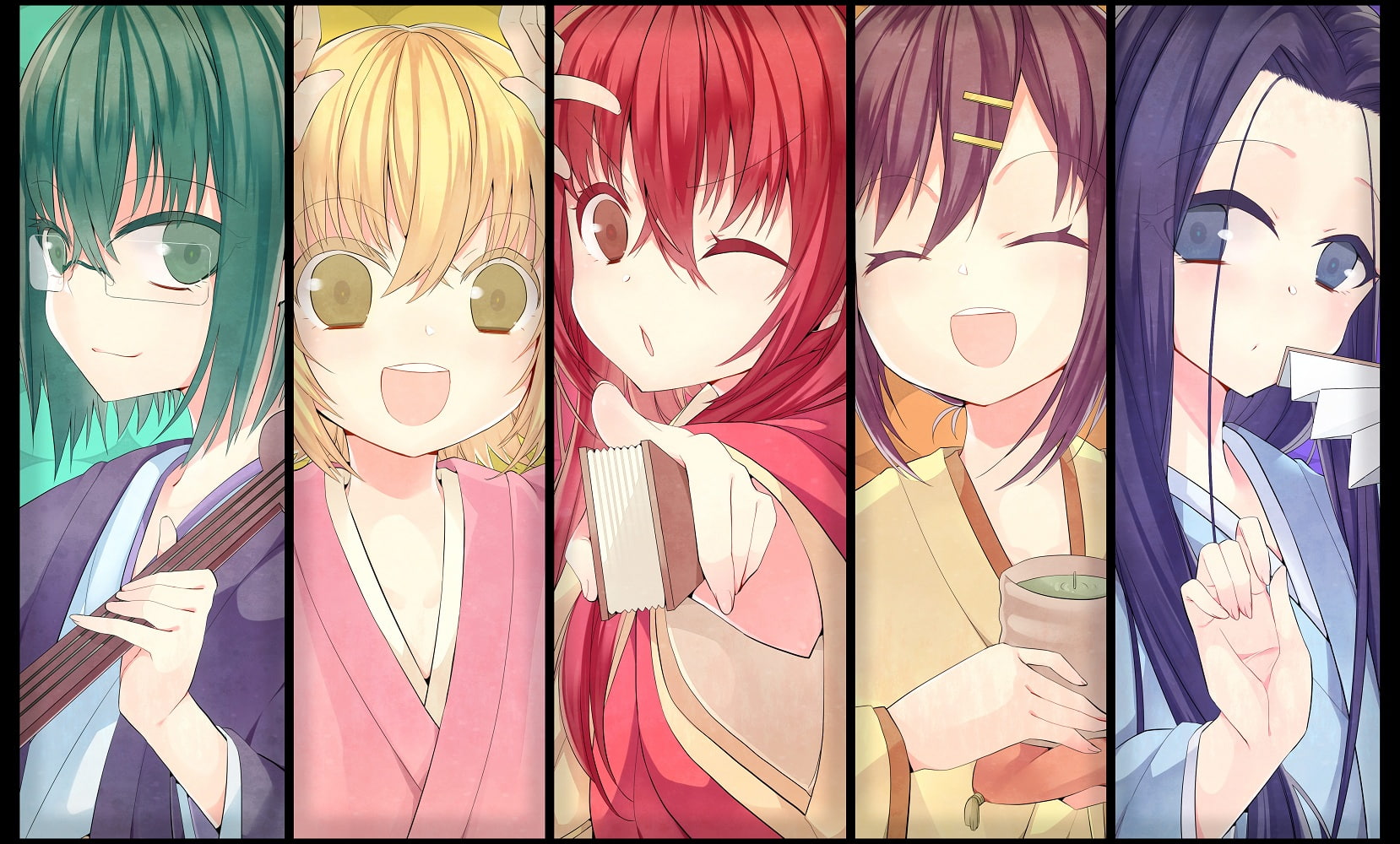 marii, kukuru, 720P, anrakutei, buratei, gankyo, joshiraku, kigurumi, kurubiyutei, harokitei, tetora, bouhatei, HD Wallpaper