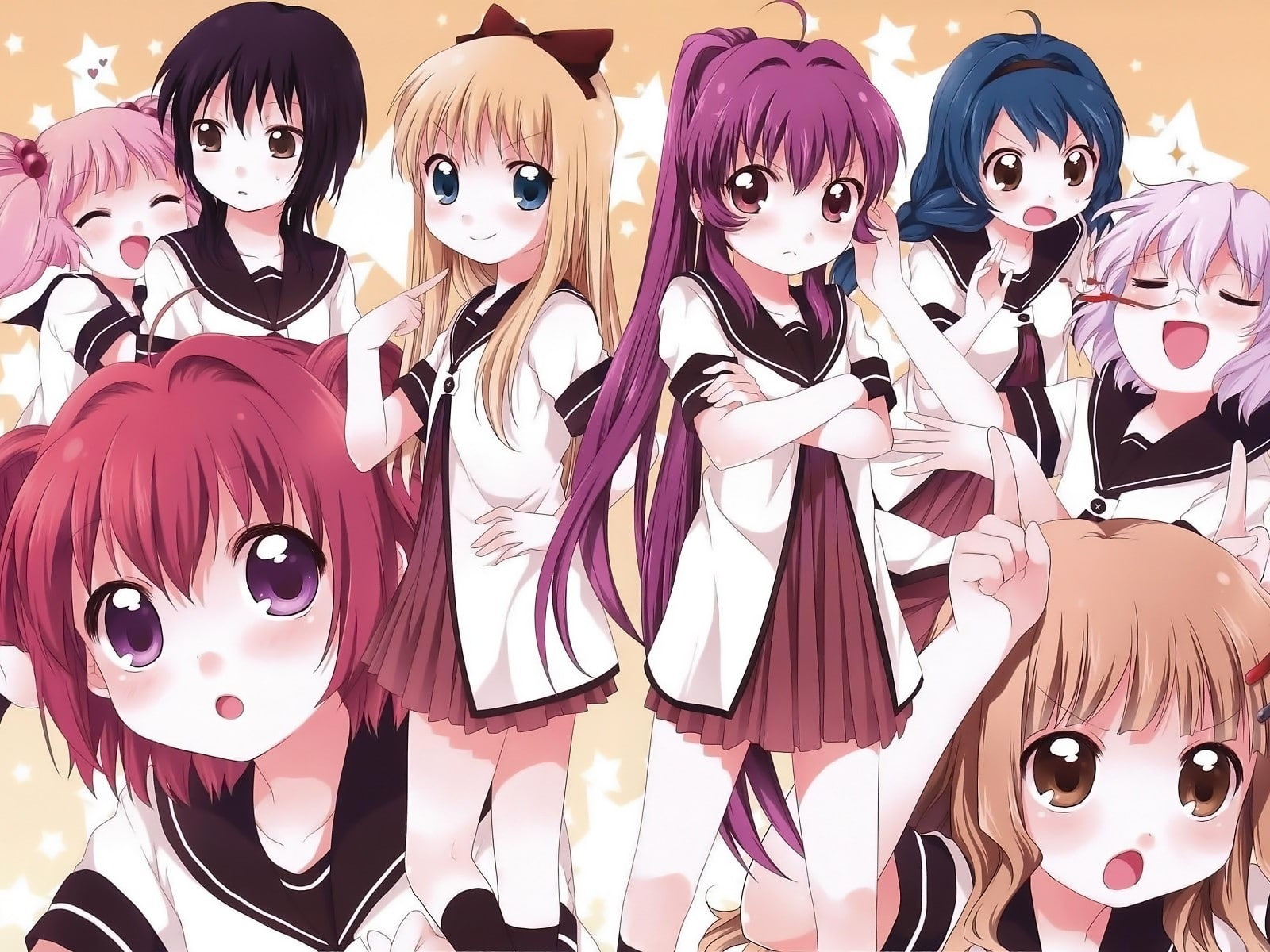 Yuru Yuri, 720P, HD Wallpaper