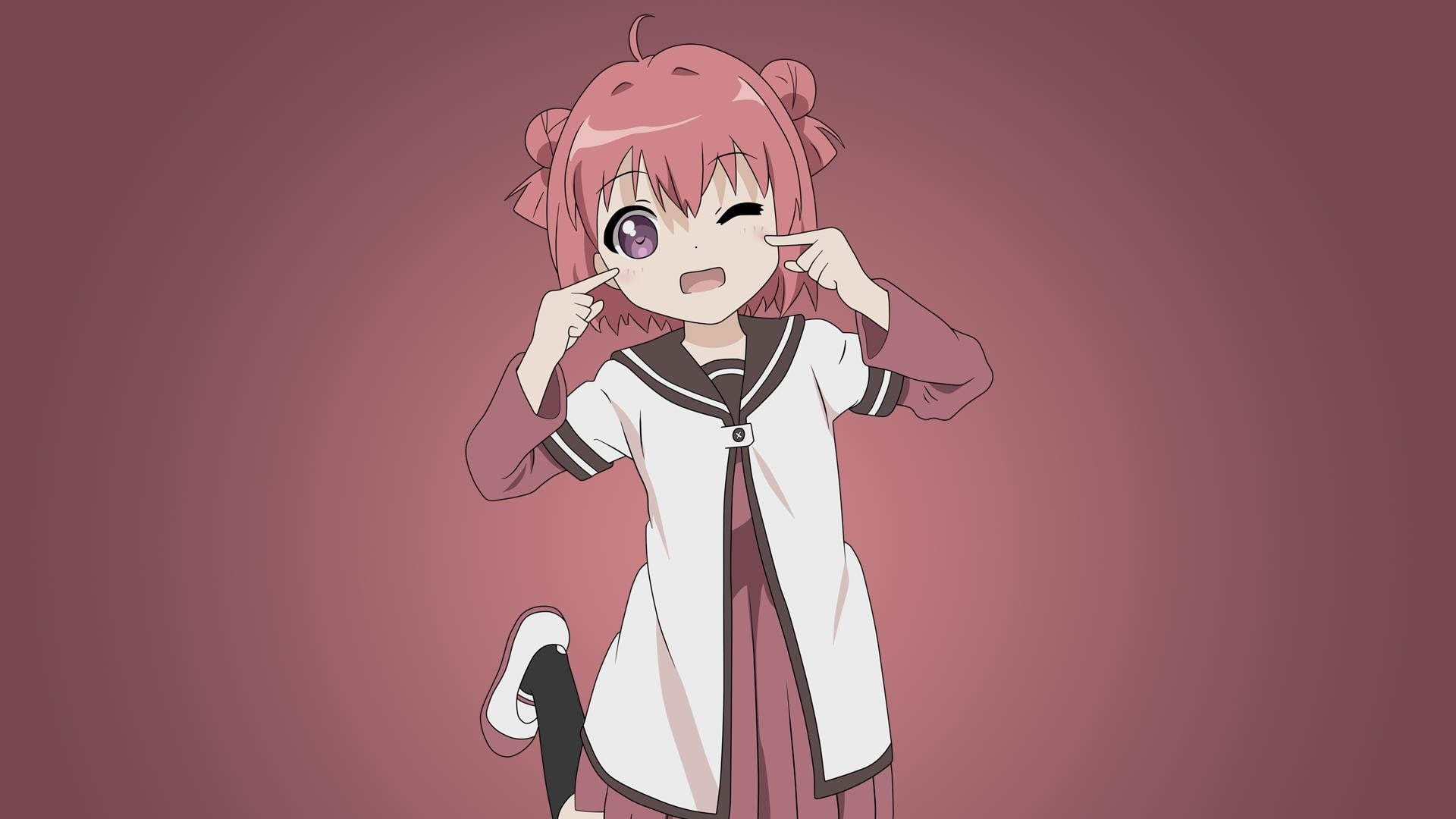 1080P, Akaza Akari, Yuru Yuri, HD Wallpaper