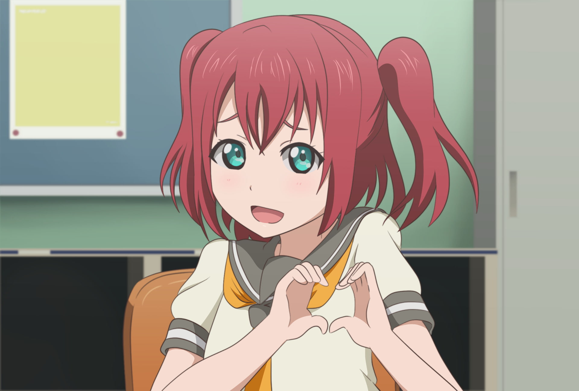 Love Live! Sunshine!!, Anime, 1080P, Ruby Kurosawa, HD Wallpaper
