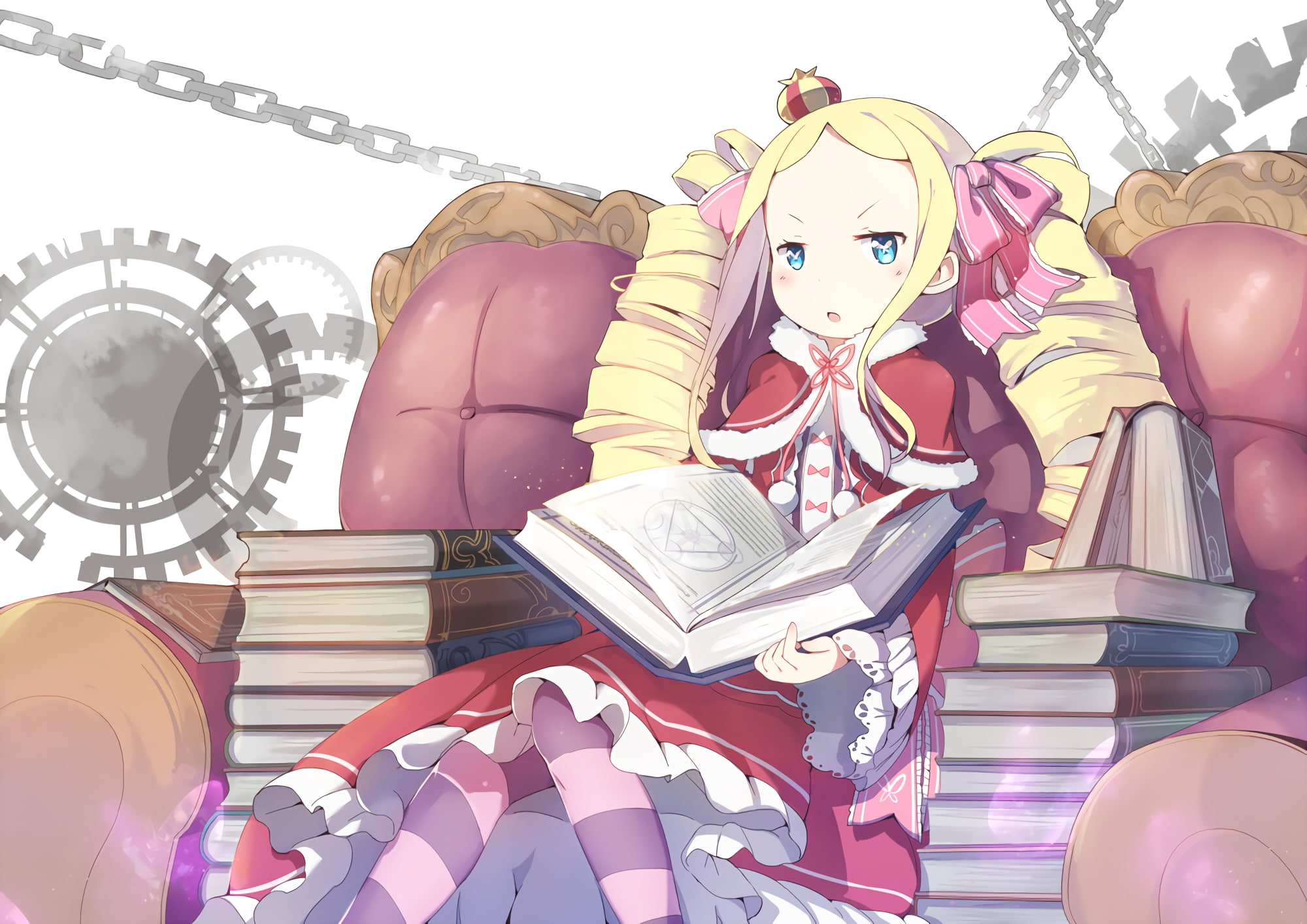 1080P, Beatrice (Re: Zero), Re:Zero Kara Hajimeru Isekai Seikatsu, anime girls, anime, HD Wallpaper