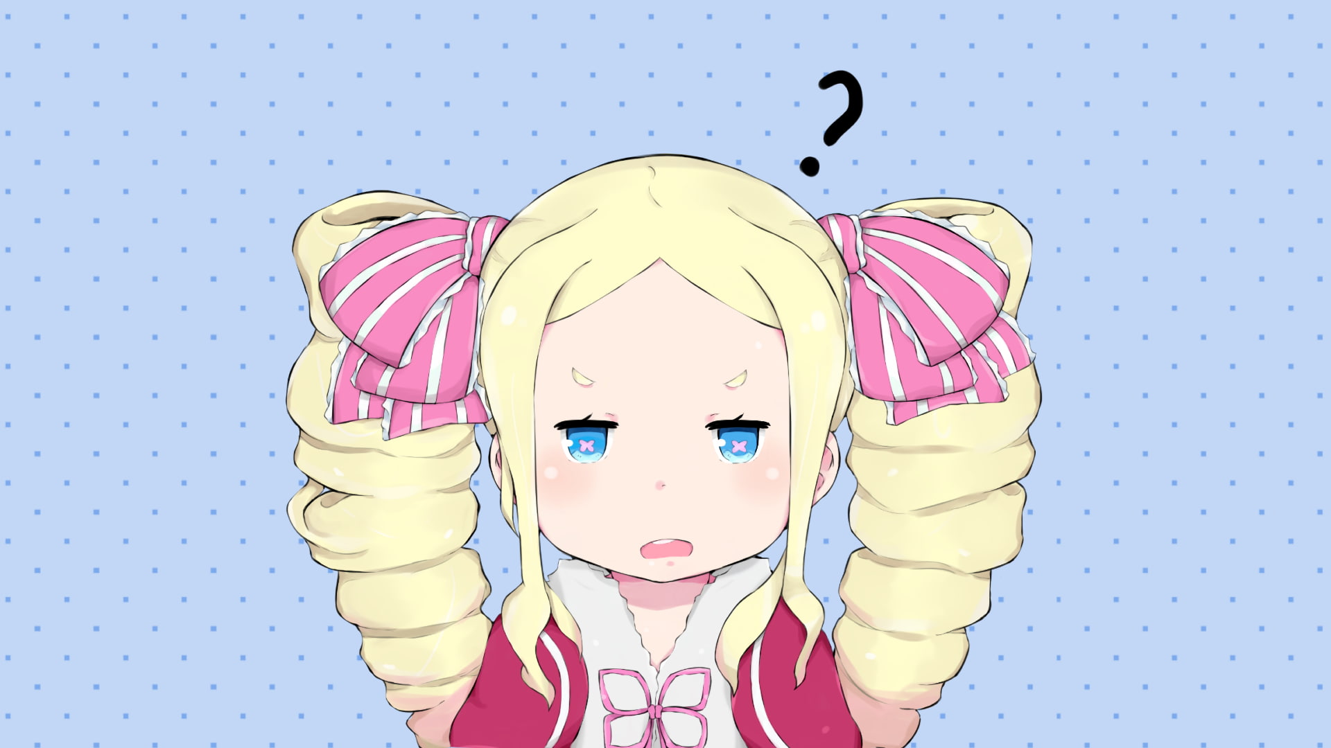 anime, twintails, Beatrice (Re: Zero), Re:Zero Kara Hajimeru Isekai Seikatsu, 1080P, HD Wallpaper