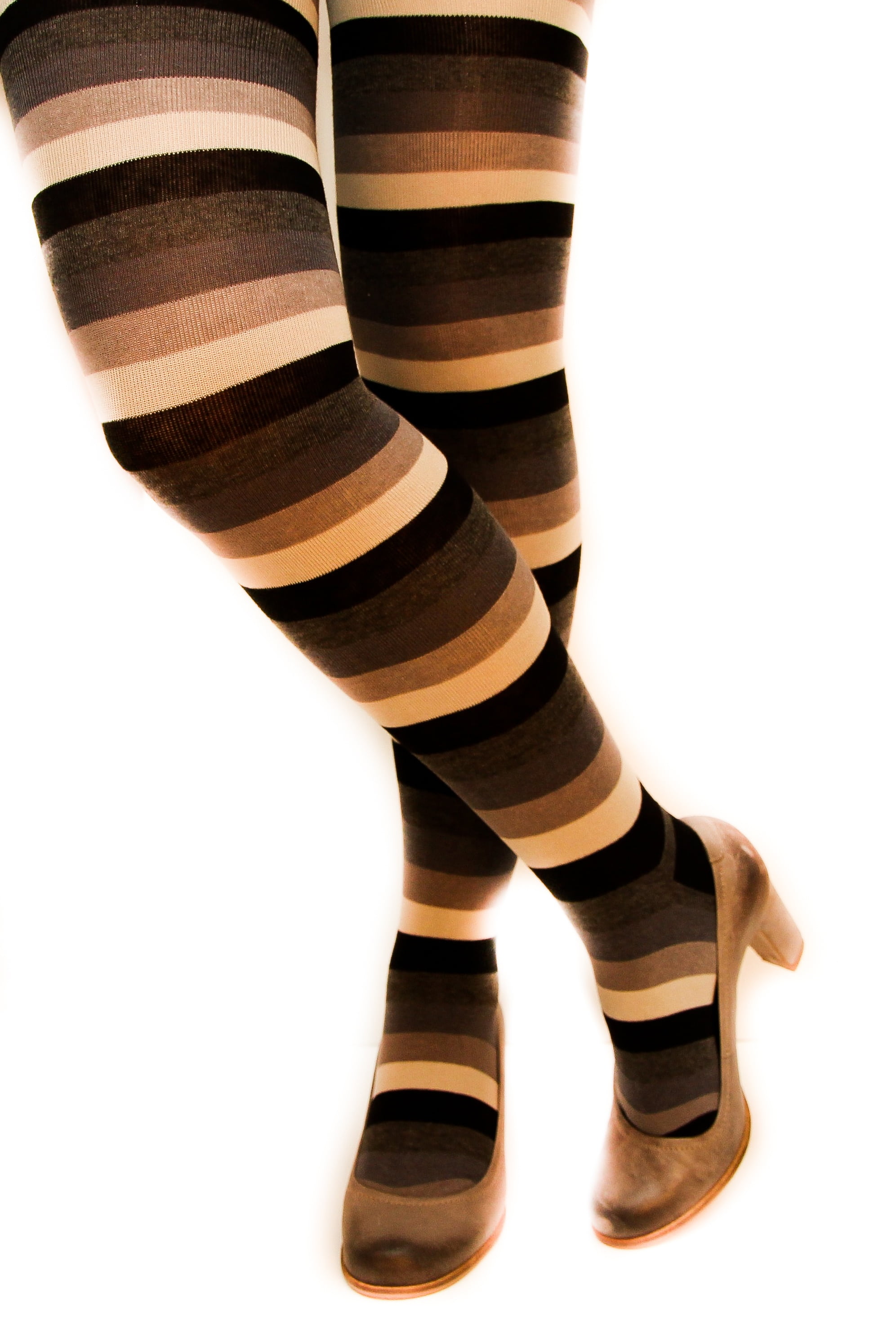 person, boot, body part, brown, females, indoors, 2K, low section, sock, long socks, cut out, fashion, stripped leggings, studio shot, socks, close-up, Phone HD Wallpaper