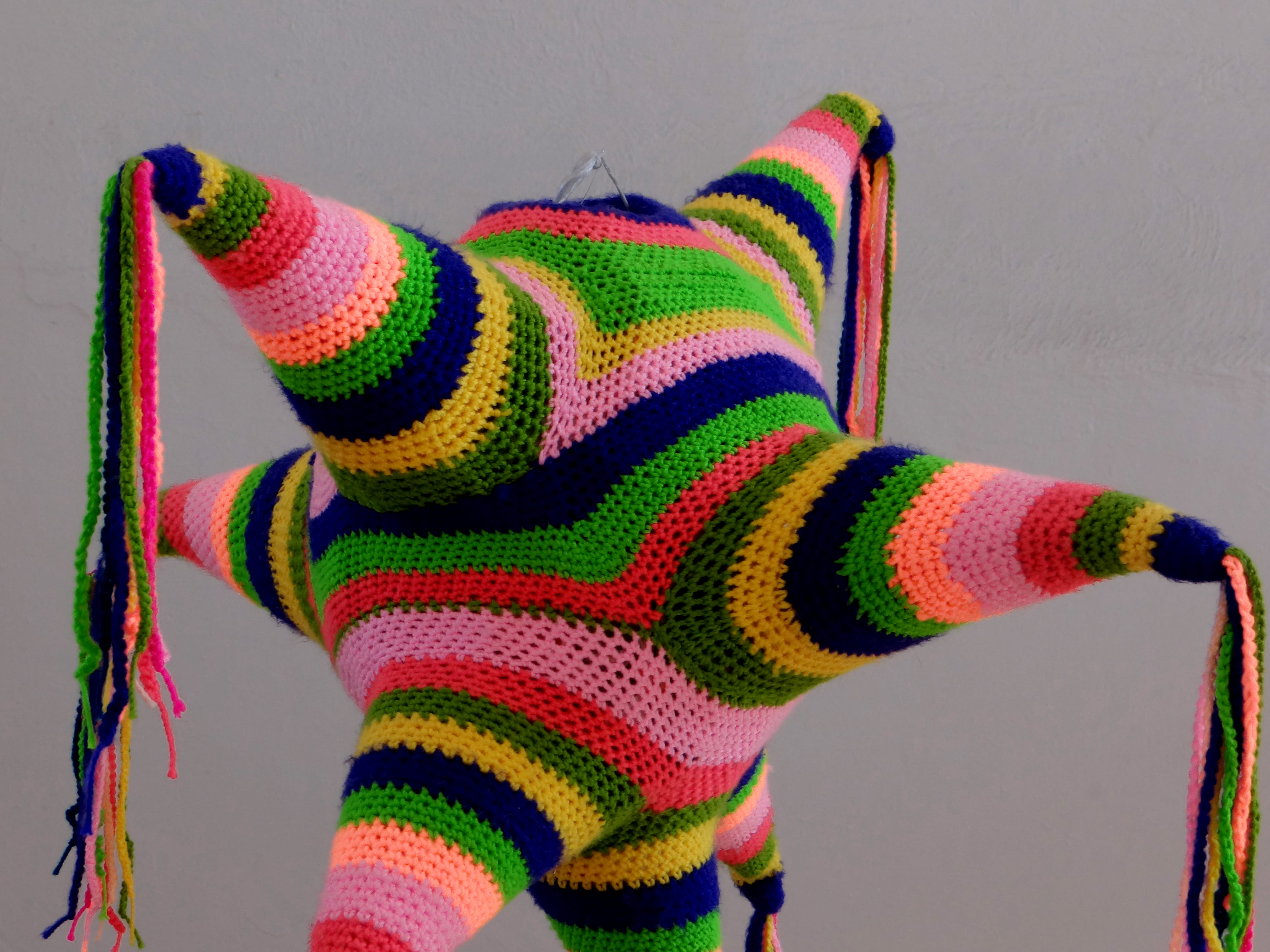 pachuca, knitting, multi colored, close-up, human limb, pattern, clothing, indoors, sock, glove, warm clothing, body part, cuartel del arte, knitted, striped, HD Wallpaper
