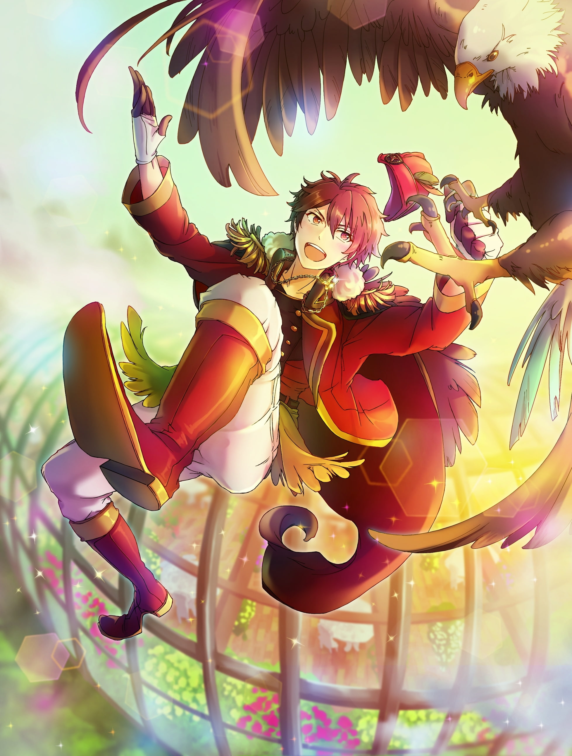 necklace, ensemble stars, creativity, close-up, decoration, low angle view, outdoors, multi colored, Anime, no people, chinese new year, sky, smiling, day, Phone HD Wallpaper