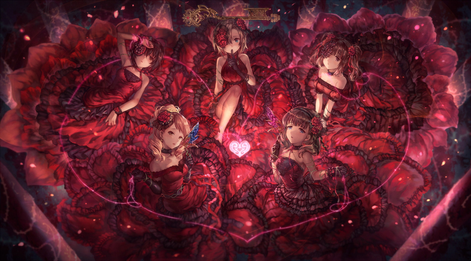 anime girls, Ogata Chieri, THE iDOLM@STER, THE iDOLM@STER: Cinderella Girls, Tanaka Rina, 720P, Kohinata Miku, Sakuma Mayu, Houjou Karen, anime, HD Wallpaper