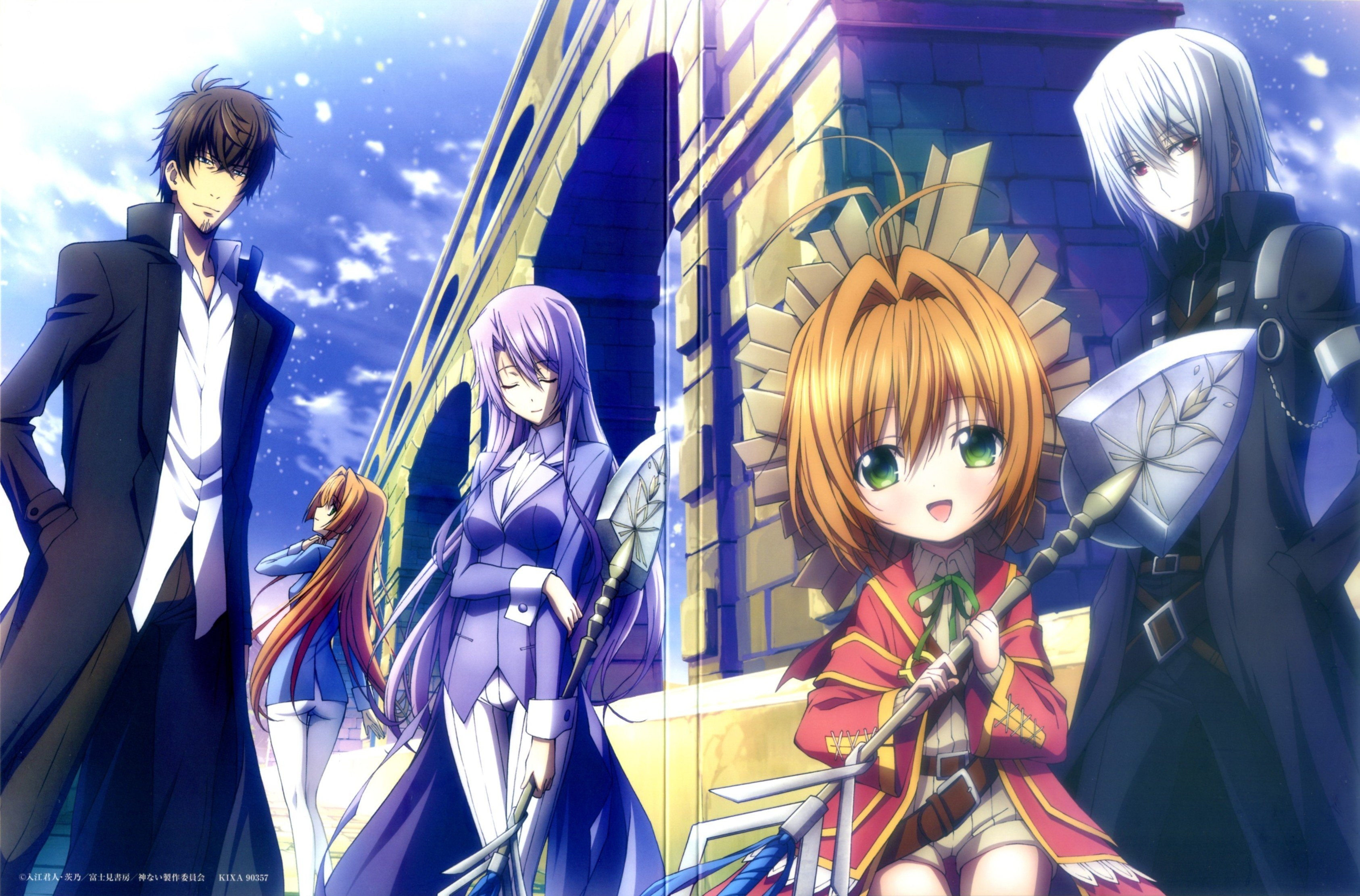 Kamisama no Inai Nichiyoubi, 2K, anime, Ai Astin, Julie Sakuma Dmitriyevich, Scar (Kamisama no Inai Nichiyoubi), Hampnie Hambart, HD Wallpaper
