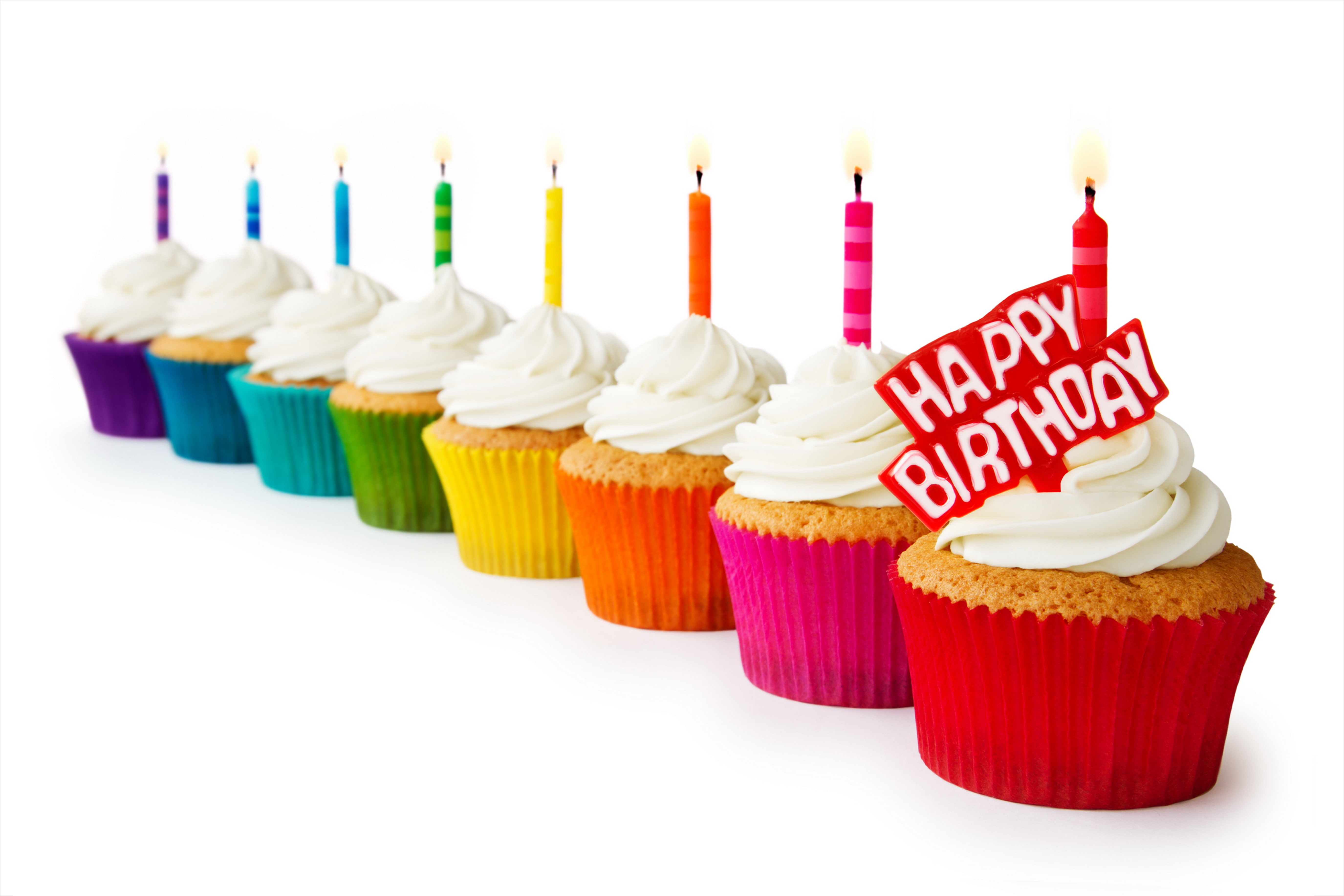 flavor, colorful, birthday, candle, cake, indoors, happy birthday, event, white background, indulgence, food and drink, no people, multi colored, red, food, HD Wallpaper