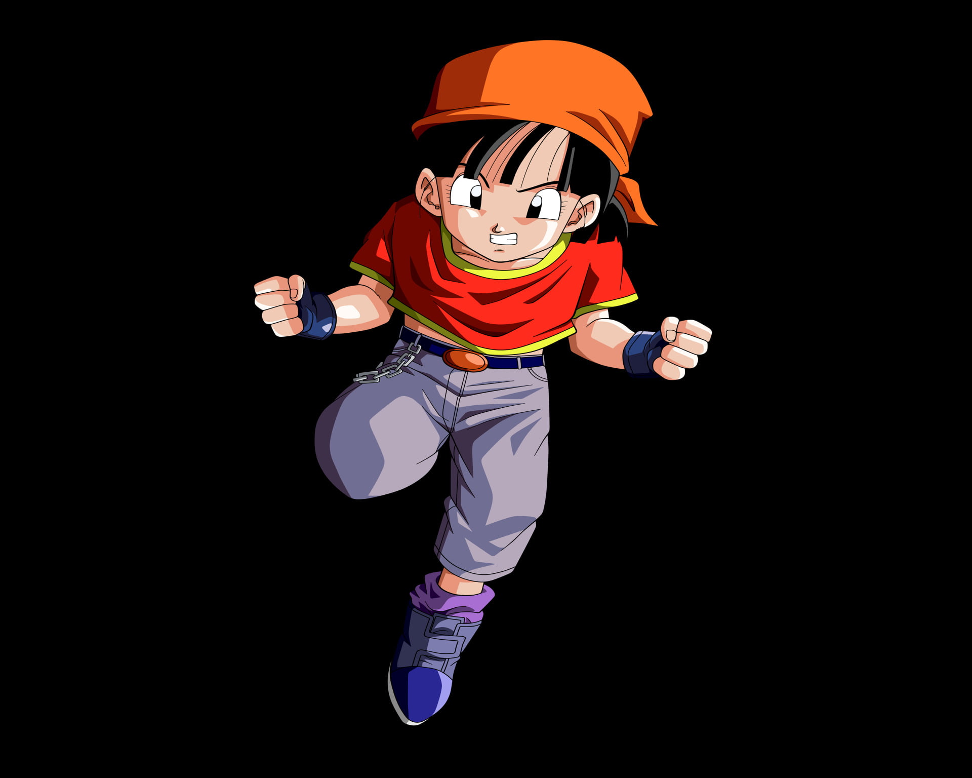 men, sport, copy space, Pan (Dragon Ball), 1080P, one person, childhood, cut out, leisure activity, full length, indoors, boys, Dragon Ball, studio shot, HD Wallpaper