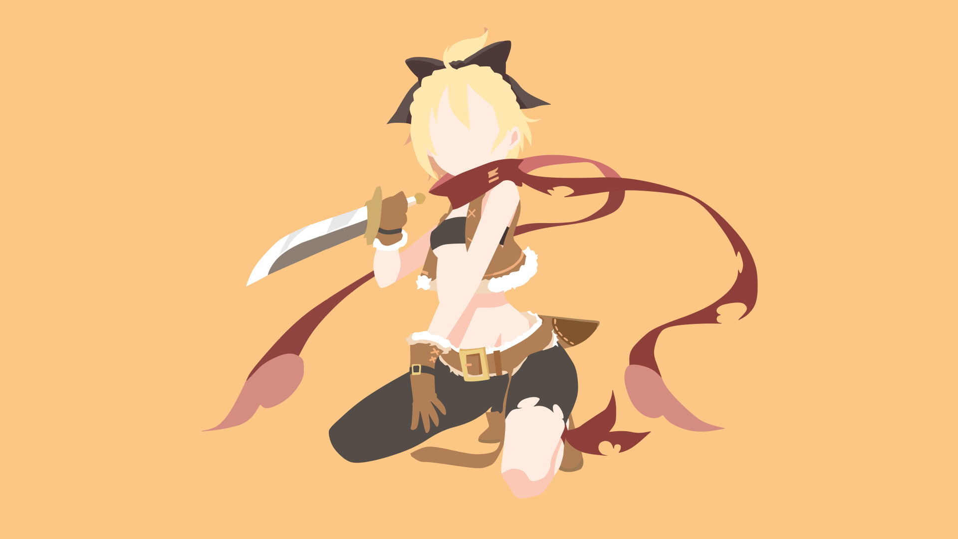 1080P, Minimalist, Anime, Re:ZERO -Starting Life in Another World-, Felt (Re:ZERO), HD Wallpaper