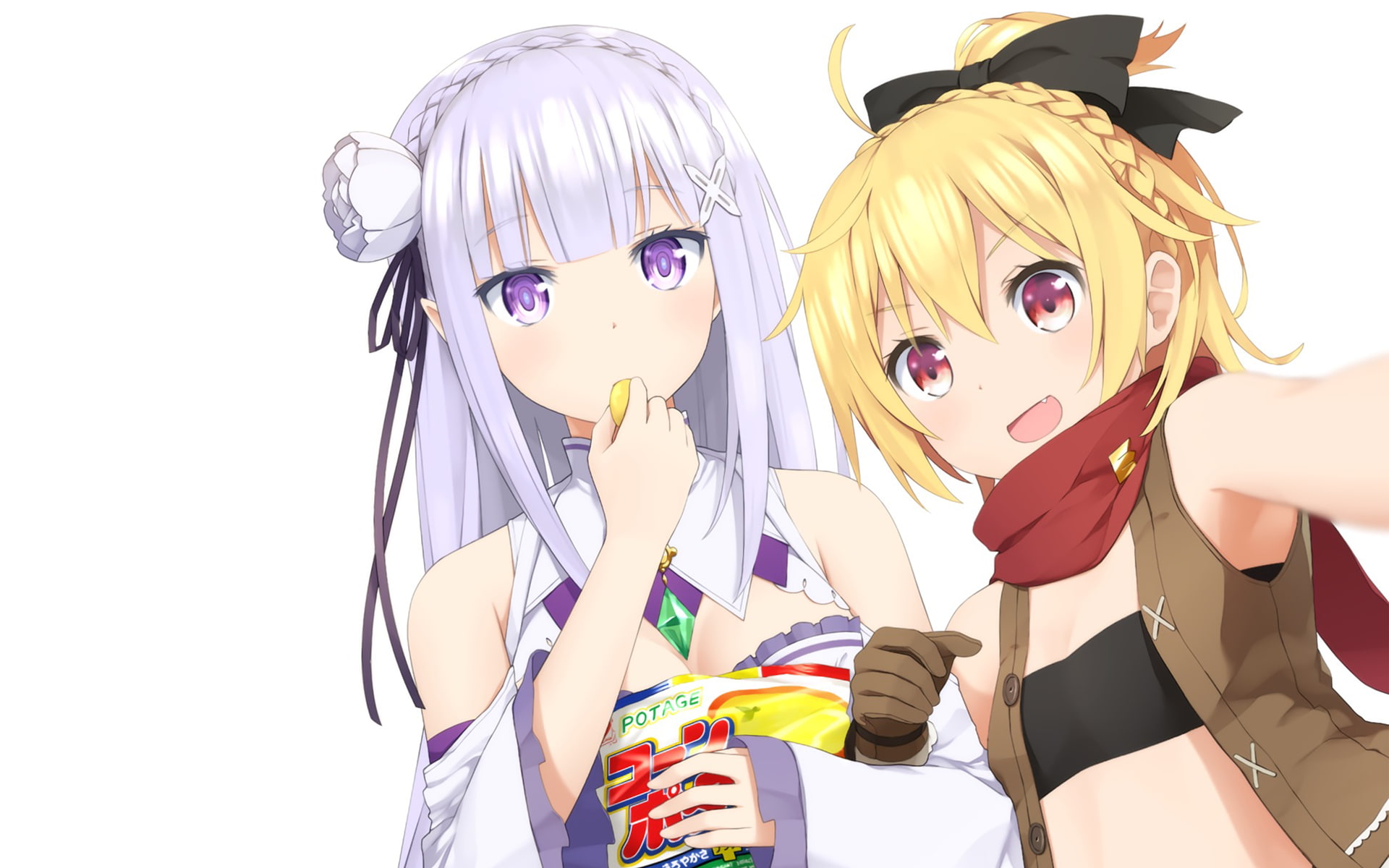 Anime, 1080P, Emilia (Re:ZERO), Re:Zero, Re:ZERO -Starting Life in Another World-, Felt (Re:ZERO), HD Wallpaper