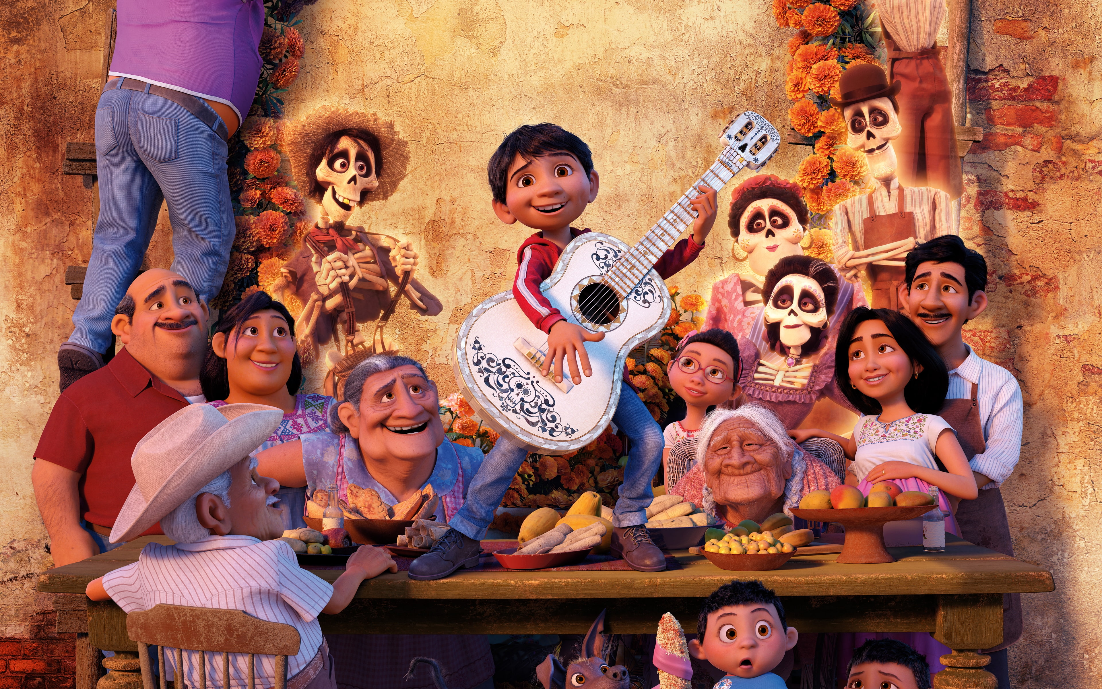 miguel rivera, 4K, Movies, animation, guitar, coco, HD Wallpaper