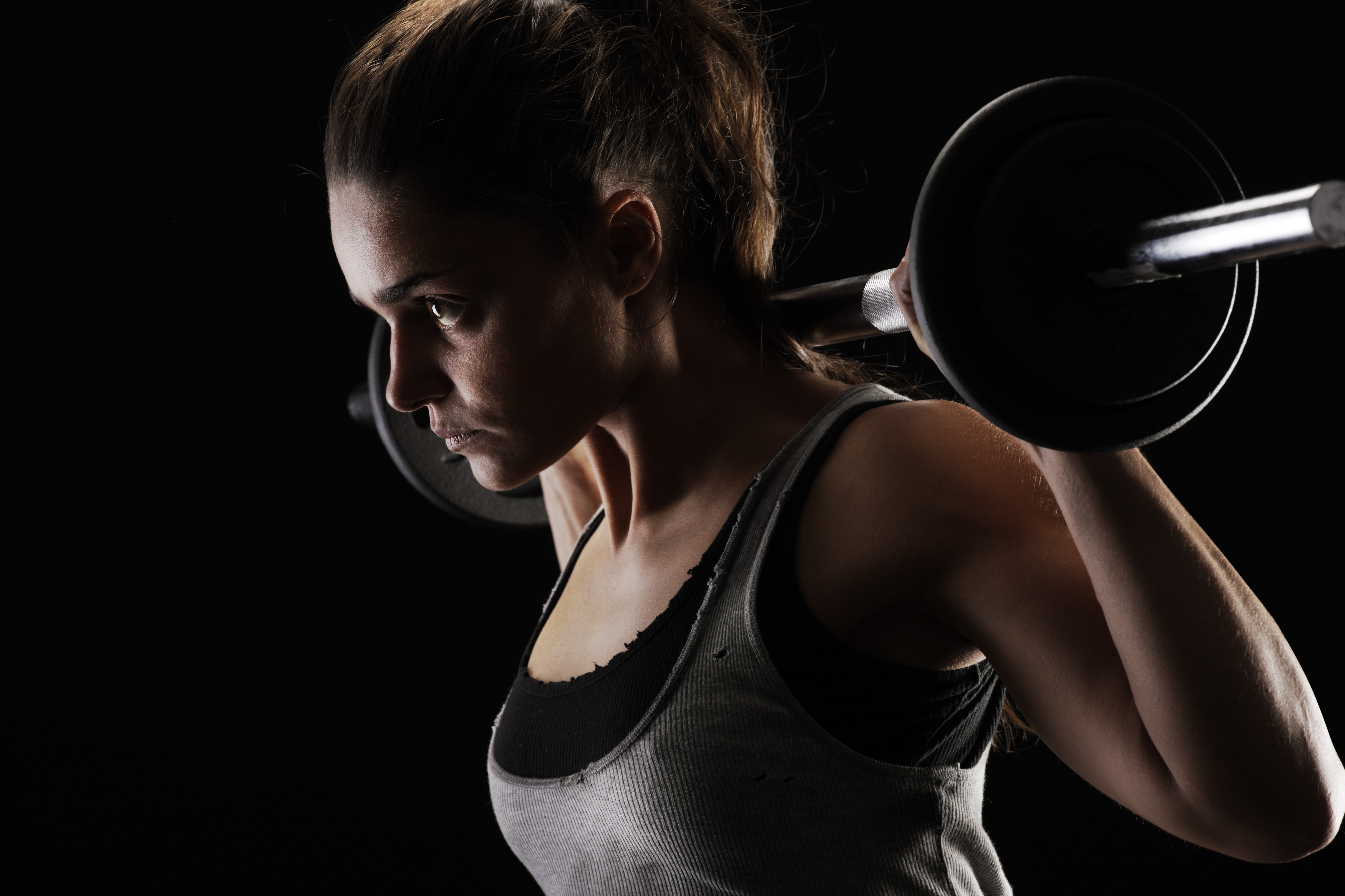 weight, fitness, woman, weight bar, 5K, HD Wallpaper