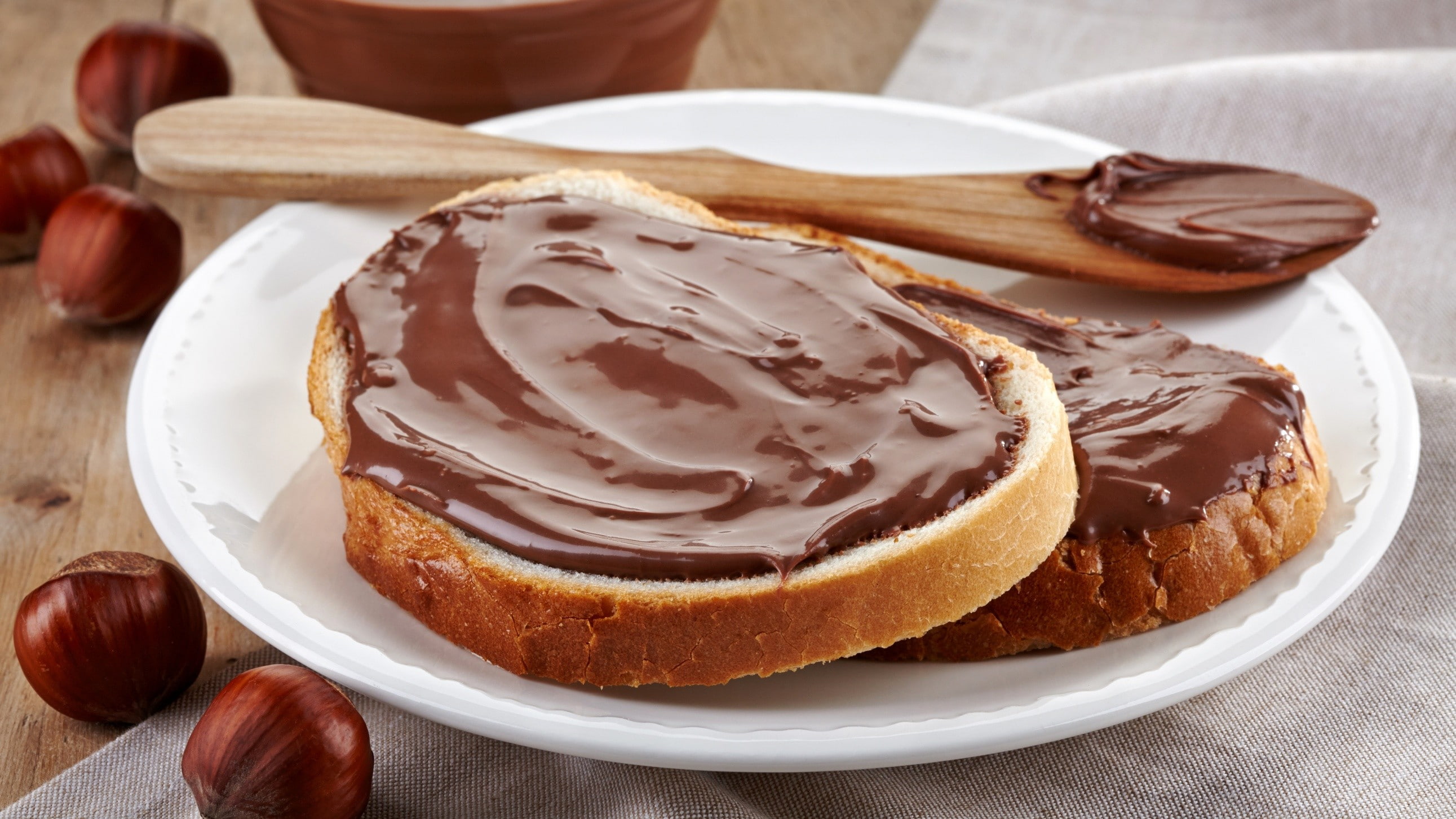 chocolate, food, 2K, Nutella, hazelnut, HD Wallpaper