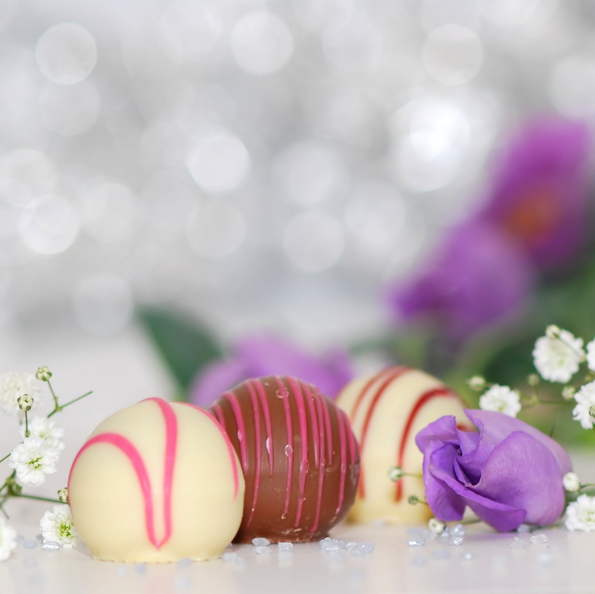 chocolate truffles, gourmet, white chocolate, confiserie, desserts, candy, freshness, table, truffle, candy store balls, backgrounds, packed, 1080P, confectionery, HD Wallpaper